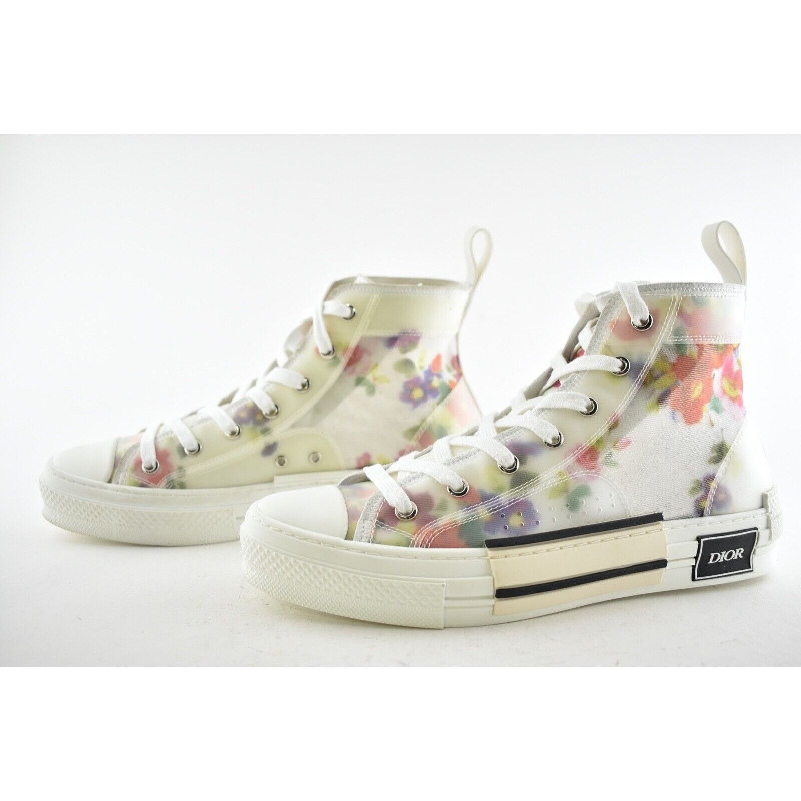 Dior Dior Mens B23 White High Top Lace Up Flat Sneaker 40 7 Size US 7 / EU 40 - 9 Thumbnail