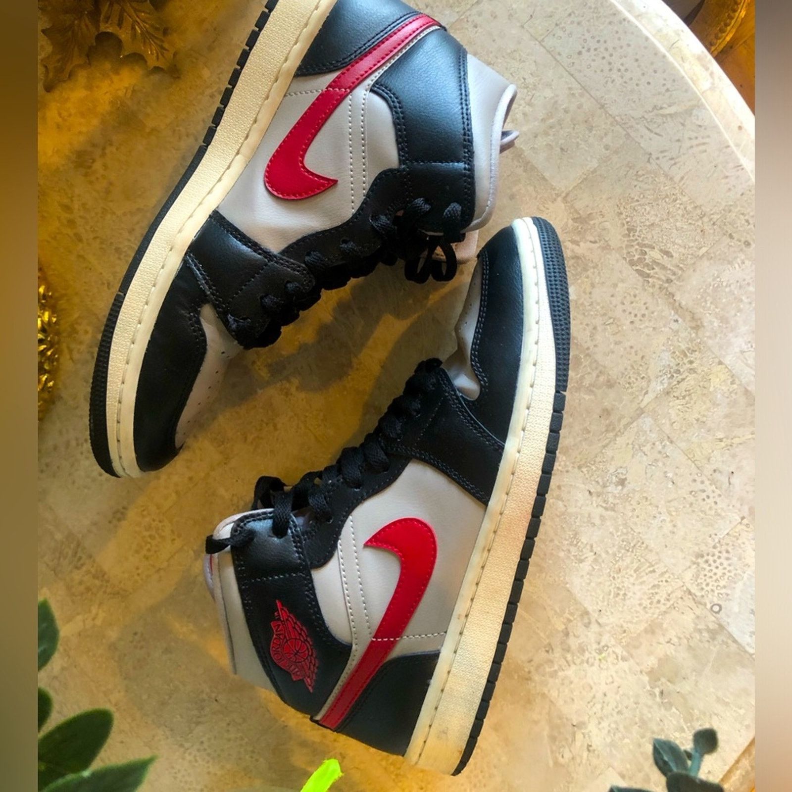 Air Jordans Nike Grey Back and Red size9