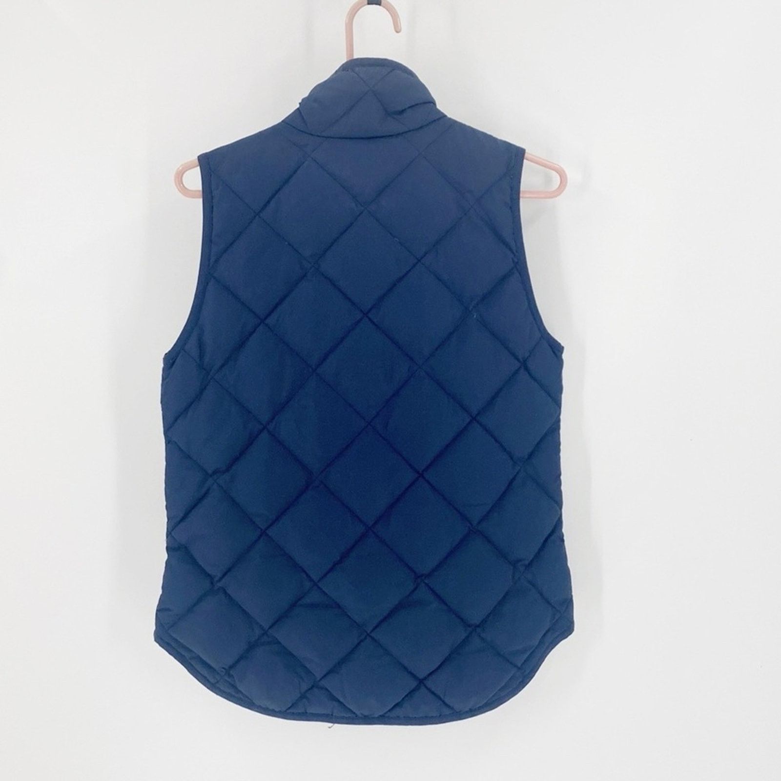 J.Crew J.Crew quilted full zip blue vest country preppy chic sz Xs Size XS / US 0-2 / IT 36-38 - 5 Thumbnail