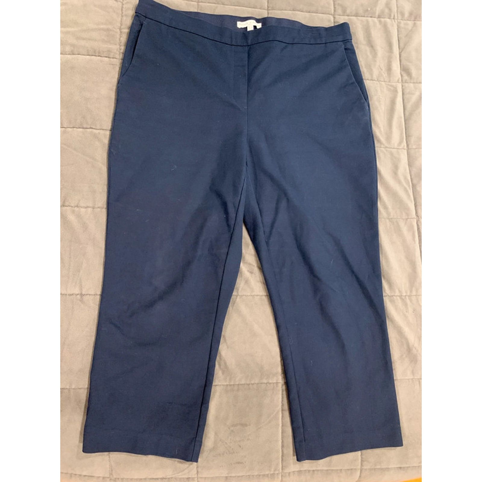 The Unbranded Brand Maison d'Amélie Ankle Trousers Blue Women's Size US Size 14 Size 36" / US 14 / IT 50 - 1 Thumbnail