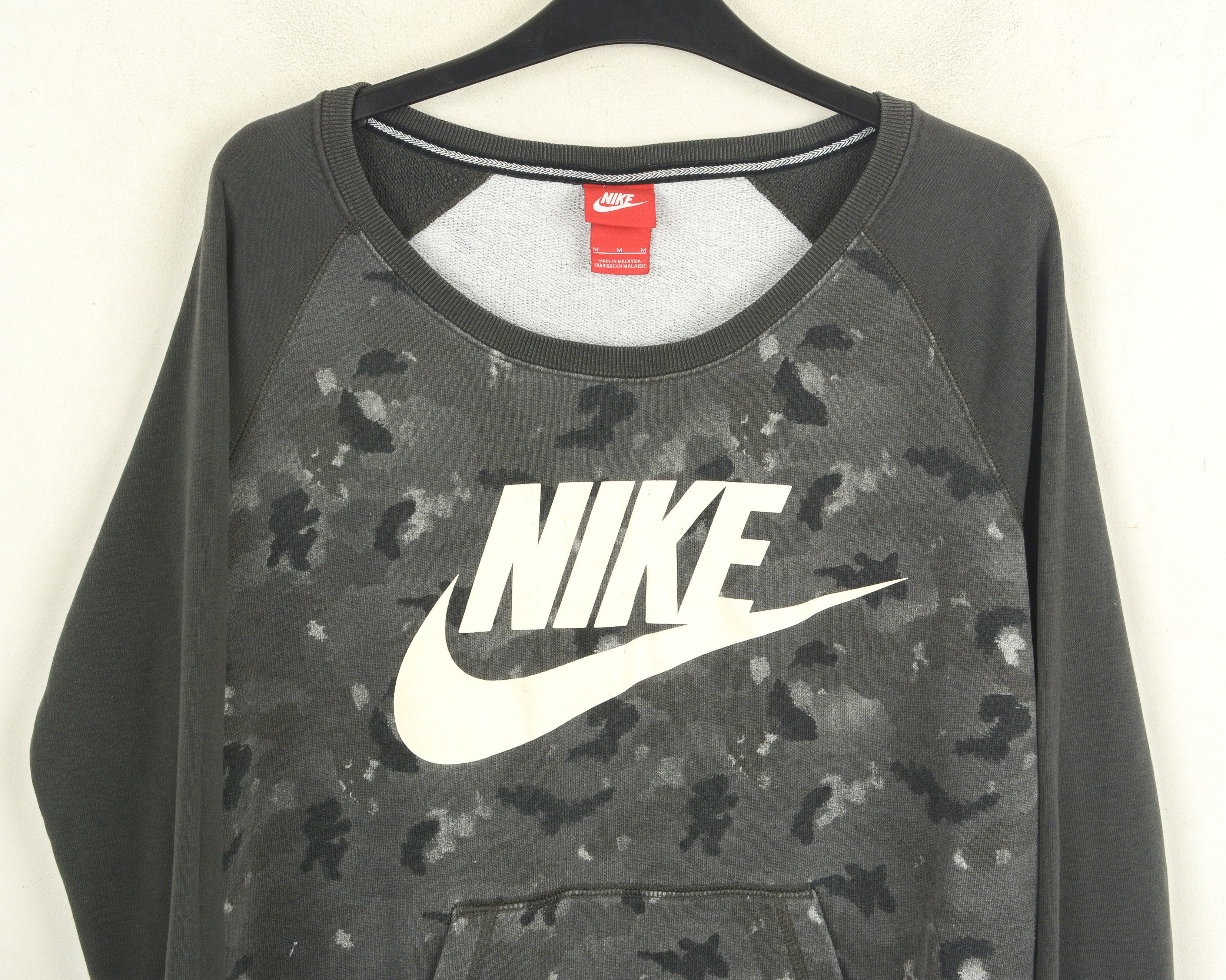 Nike Mens M Jumper Sweatshirt Pullover Sportswear Logo Gray Size US M / EU 48-50 / 2 - 2 Thumbnail
