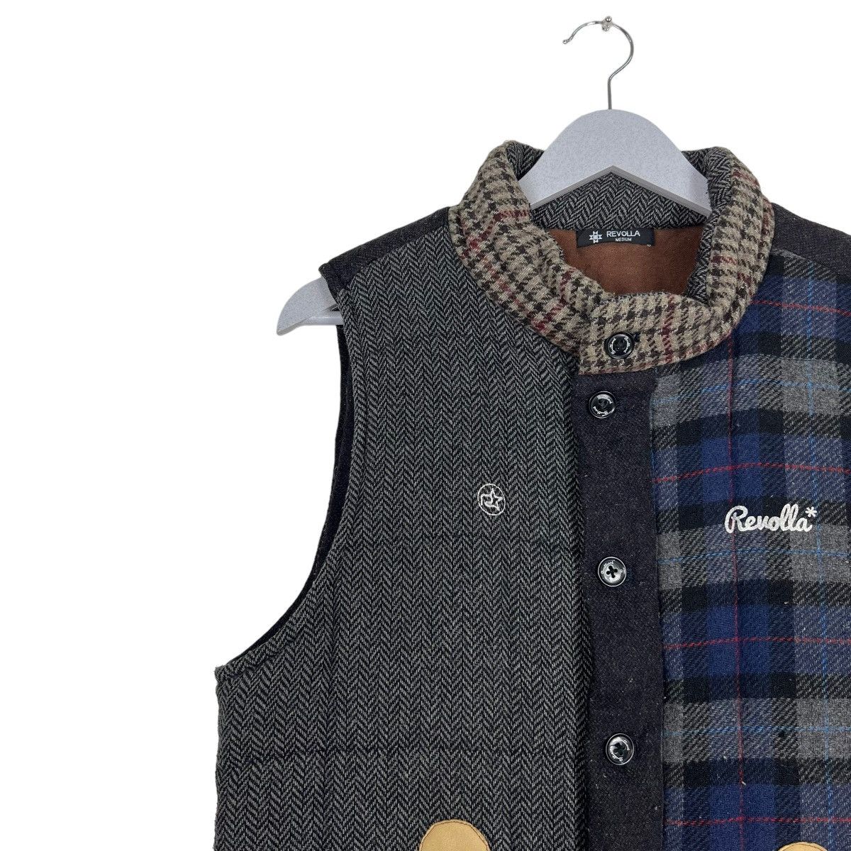 Japanese Brand 🔥 REVOLLA REMAKE PATCHWORK TANK TOP JACKET Size US M / EU 48-50 / 2 - 7 Thumbnail