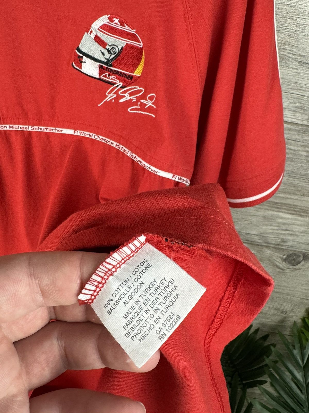 NASCAR F1 Racing tee shirt World Champion Michael Schumacher size M Size US M / EU 48-50 / 2 - 8 Thumbnail