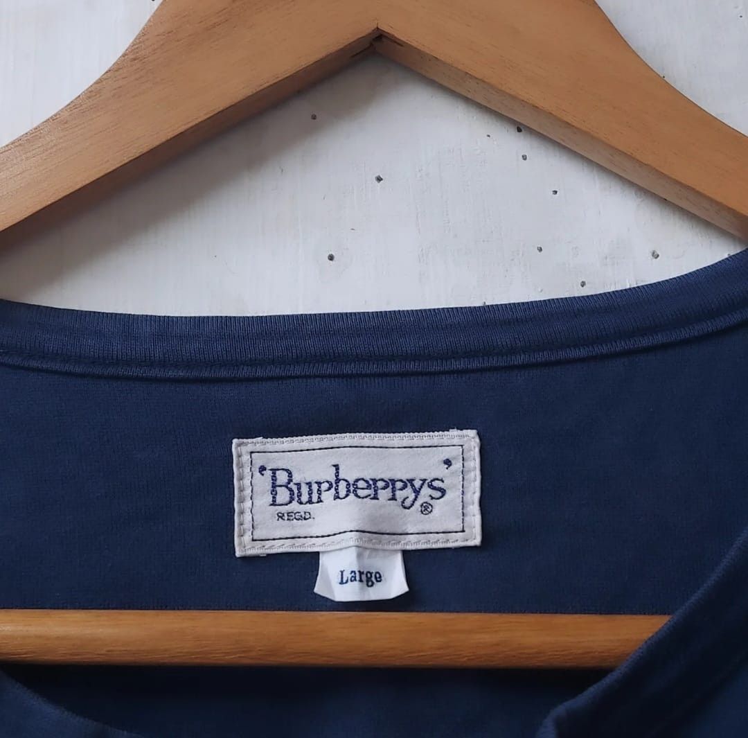 Burberry × Burberry Prorsum × Vintage VTG BURBERRY HALF BUTTON LONG SLEEVE Size US L / EU 52-54 / 3 - 6 Thumbnail