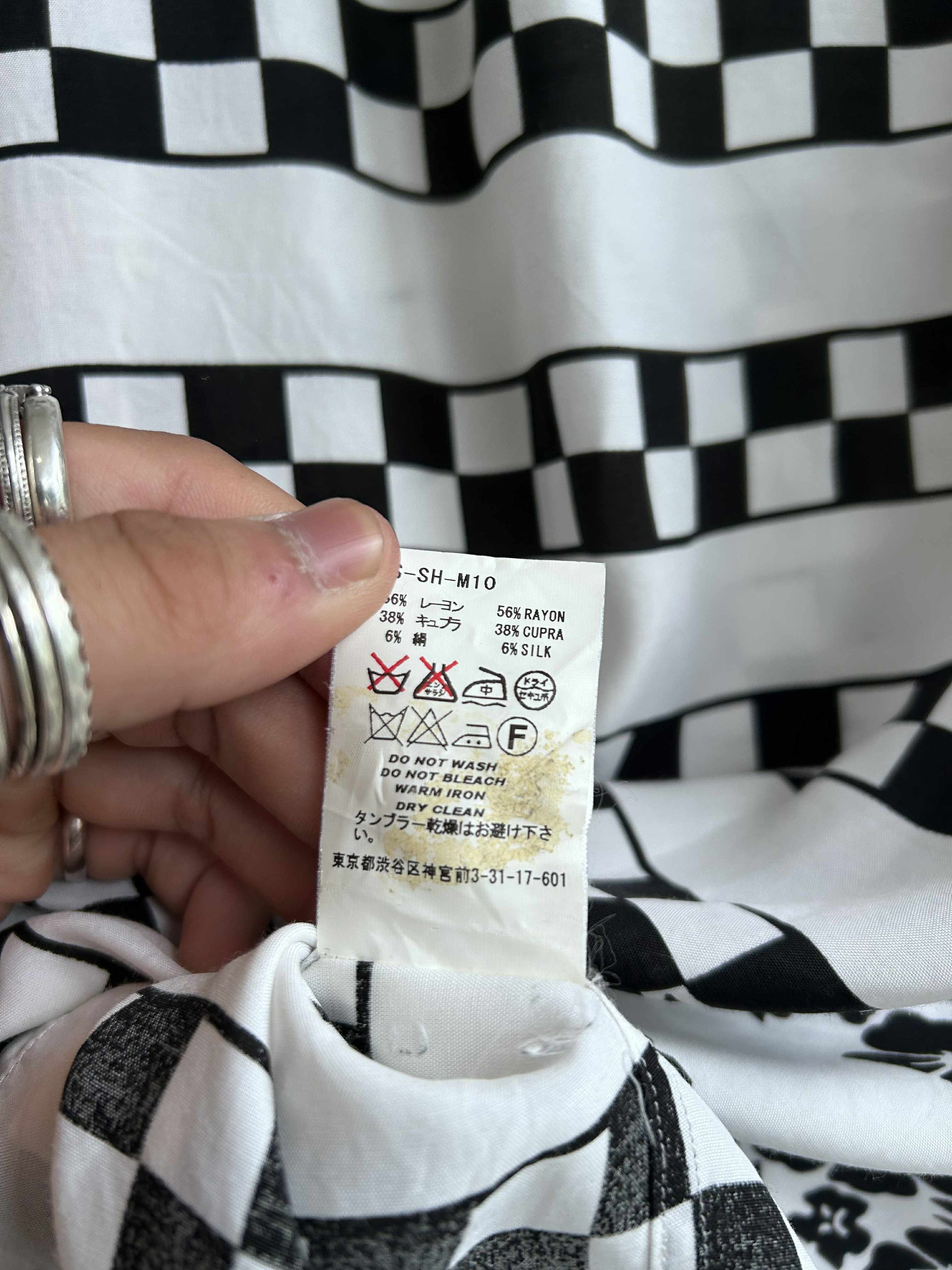 Facetasm Facetasm flora & checker short sleeve shirt Size US M / EU 48-50 / 2 - 9 Thumbnail