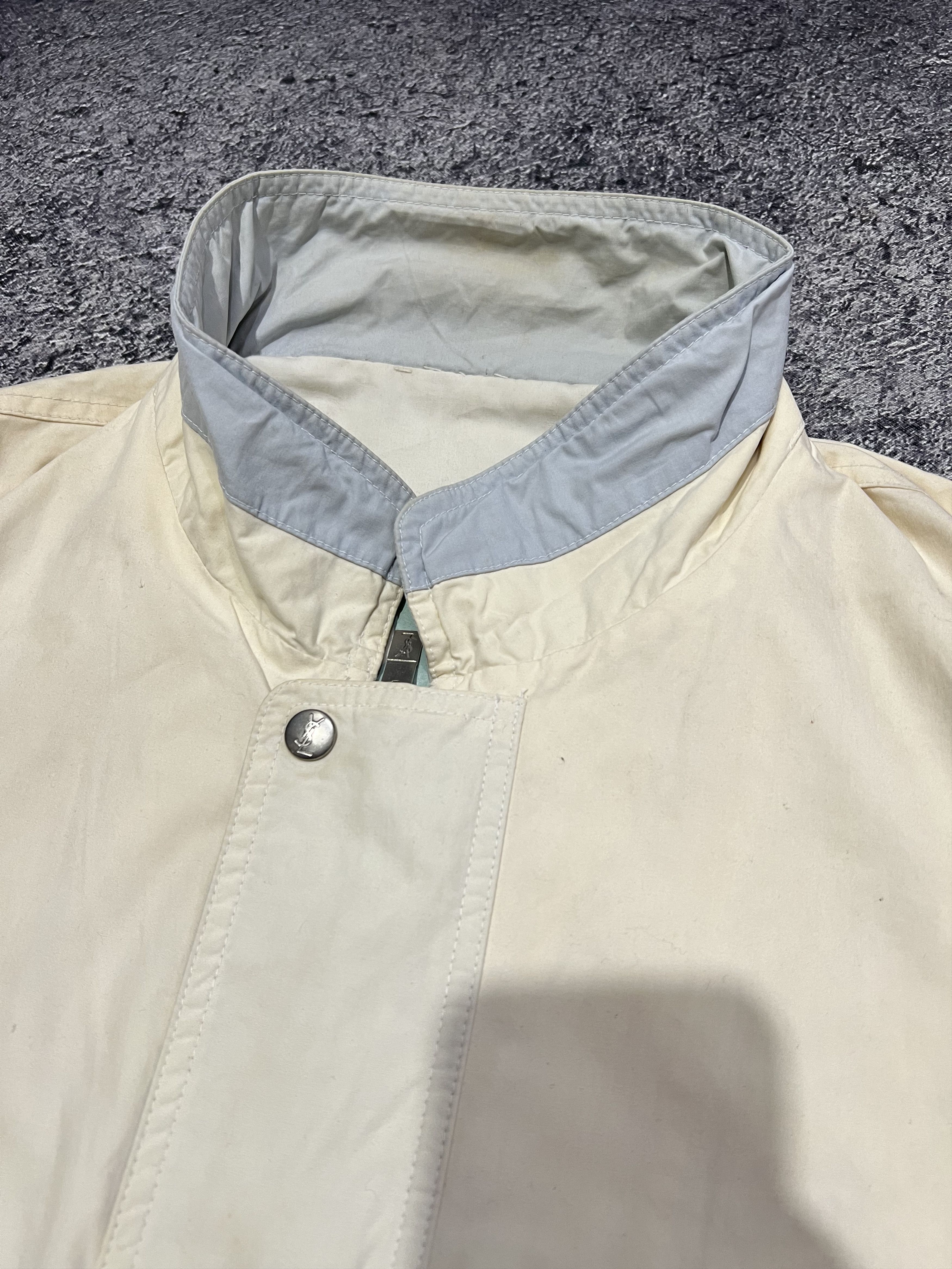 Saint Laurent Paris Vintage 90s Yves Saint Laurent Pour Homme Twotone Jacket Size US XL / EU 56 / 4 - 2 Thumbnail