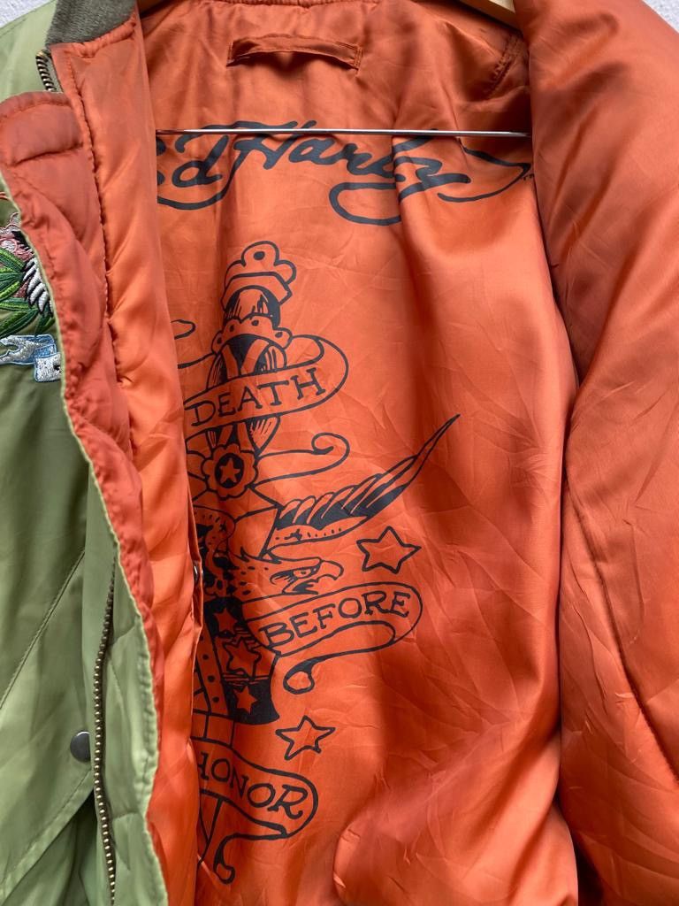 Ed Hardy Don Ed Hardy reversible bomber jacket embroidered logo Size US M / EU 48-50 / 2 - 15 Thumbnail