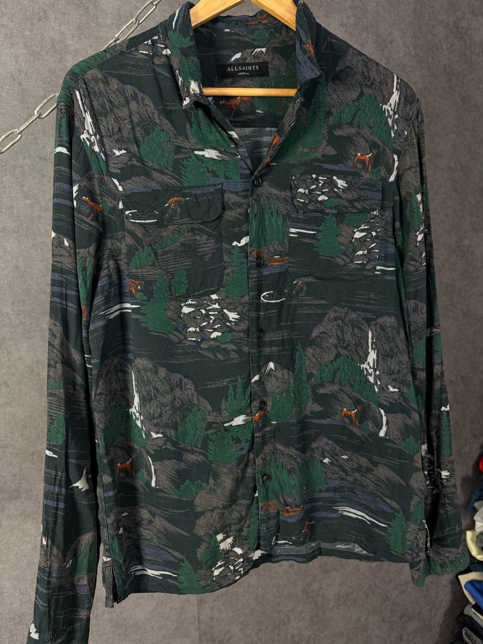 Allsaints Allsaints art crazy designer shirt Size US M / EU 48-50 / 2 - 3 Thumbnail