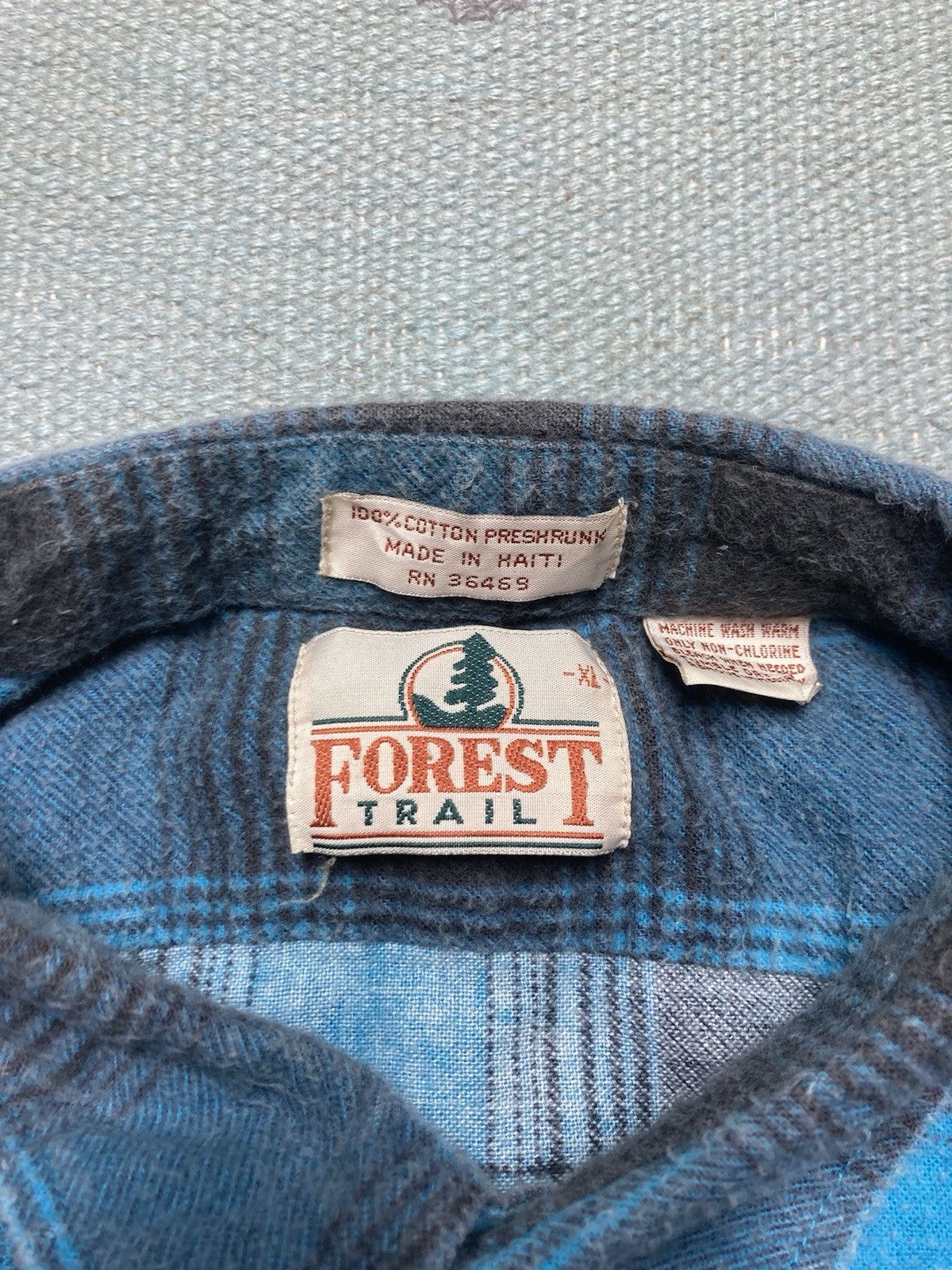 Vintage Vtg 90s flannel shirt brushed cotton soft shadow plaid XL Size US XL / EU 56 / 4 - 5 Thumbnail