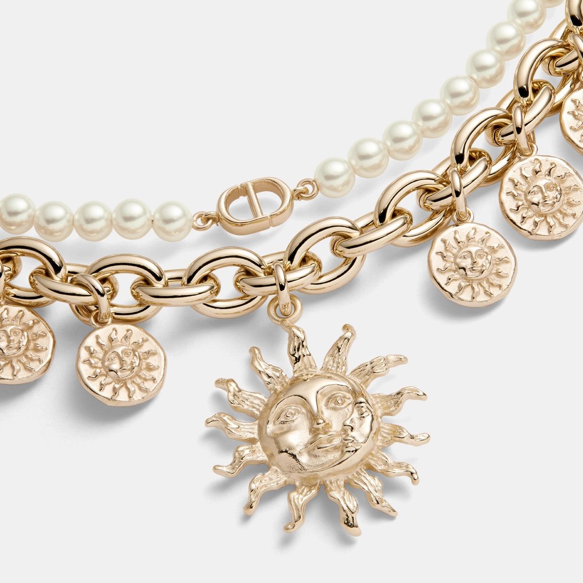 Dior o1bcso1str0226 Size:OS/Soleil Bag Jewelry in Golden/White Size ONE SIZE - 2 Thumbnail