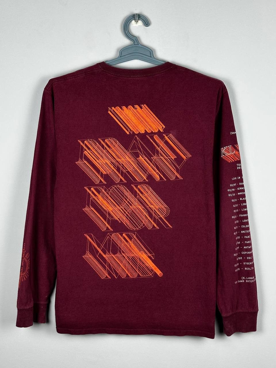 Kendrick Lamar Kendrick Lamar 2018 tour red longsleeve tee DAMN. TDE Size US M / EU 48-50 / 2 - 1 Thumbnail