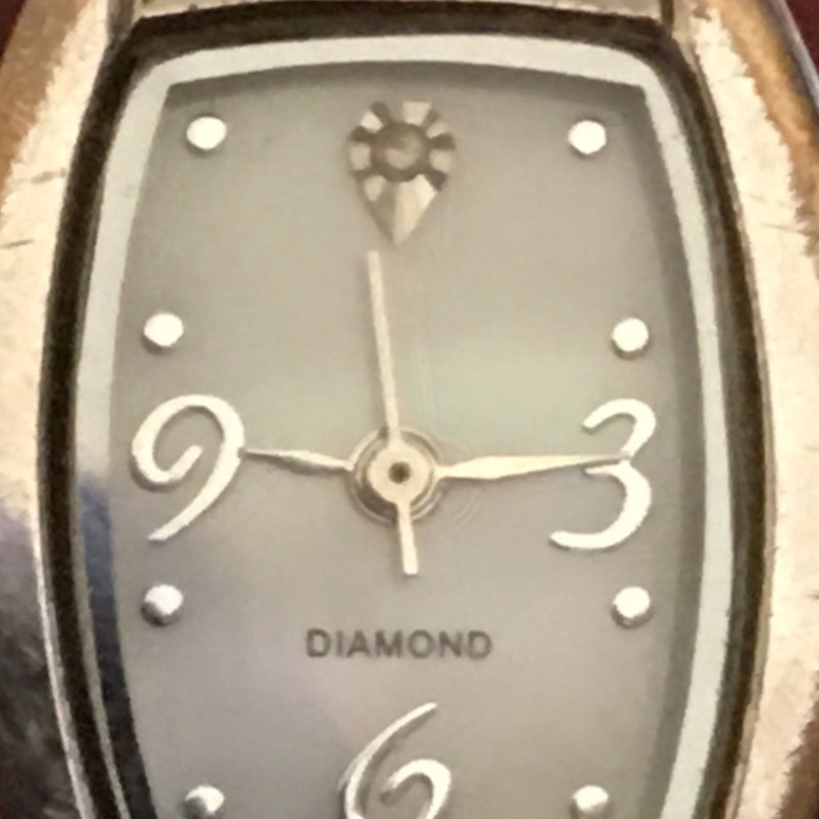 Jewelry Ladies diamond plum genuine leather band watch Size ONE SIZE - 7 Thumbnail