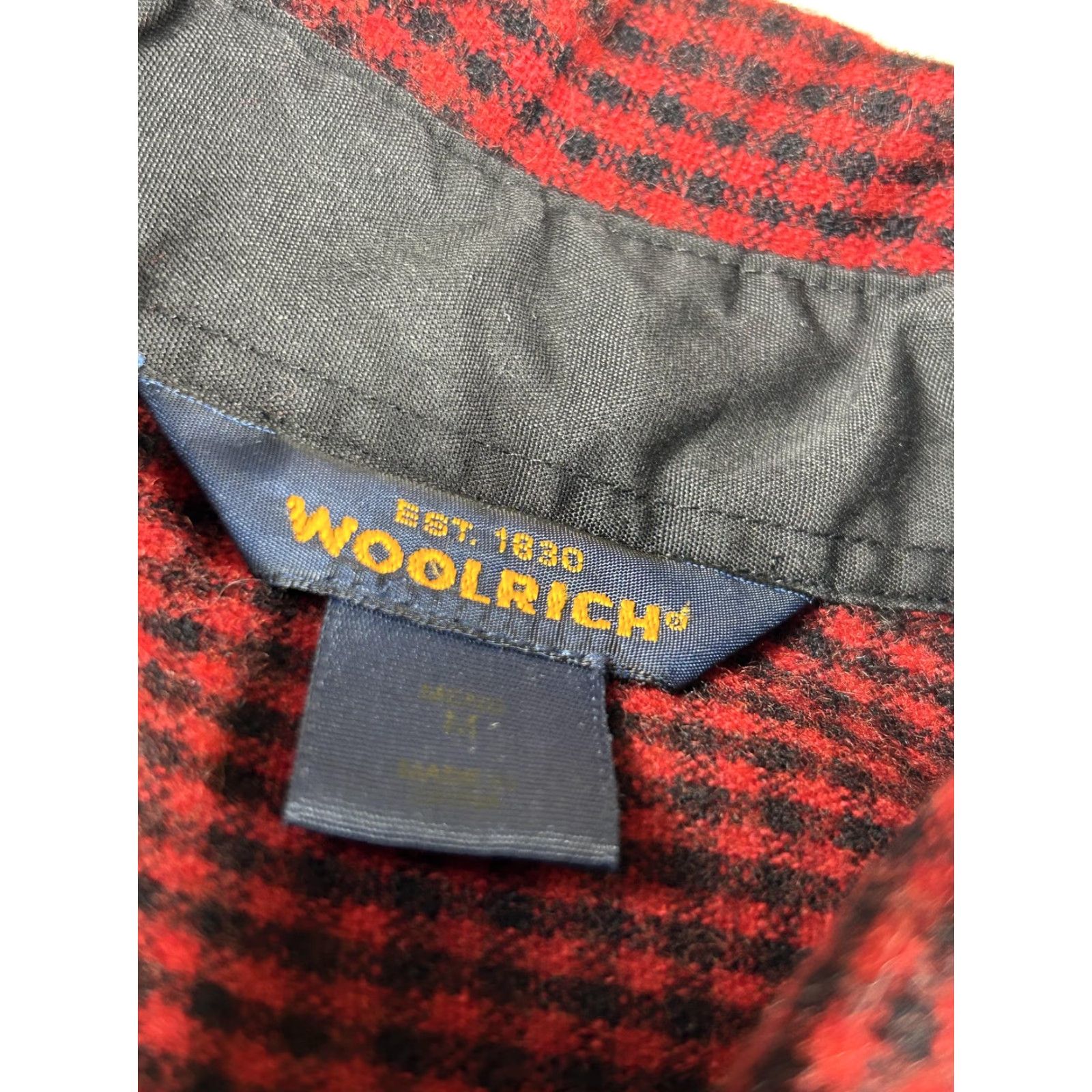 Vintage VINTAGE Woolrich Shirt Mens M Red Check Flannel Button Long Sleeve Buffalo Plaid Size US M / EU 48-50 / 2 - 5 Thumbnail