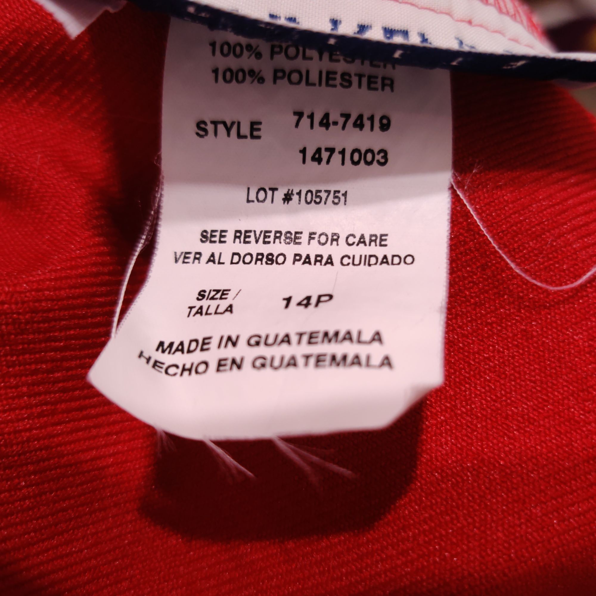Vintage Donnkenny 14P Red Pull-On Pants Petite Classic Fit Trousers Size 30" / US 8 / IT 44 - 5 Thumbnail