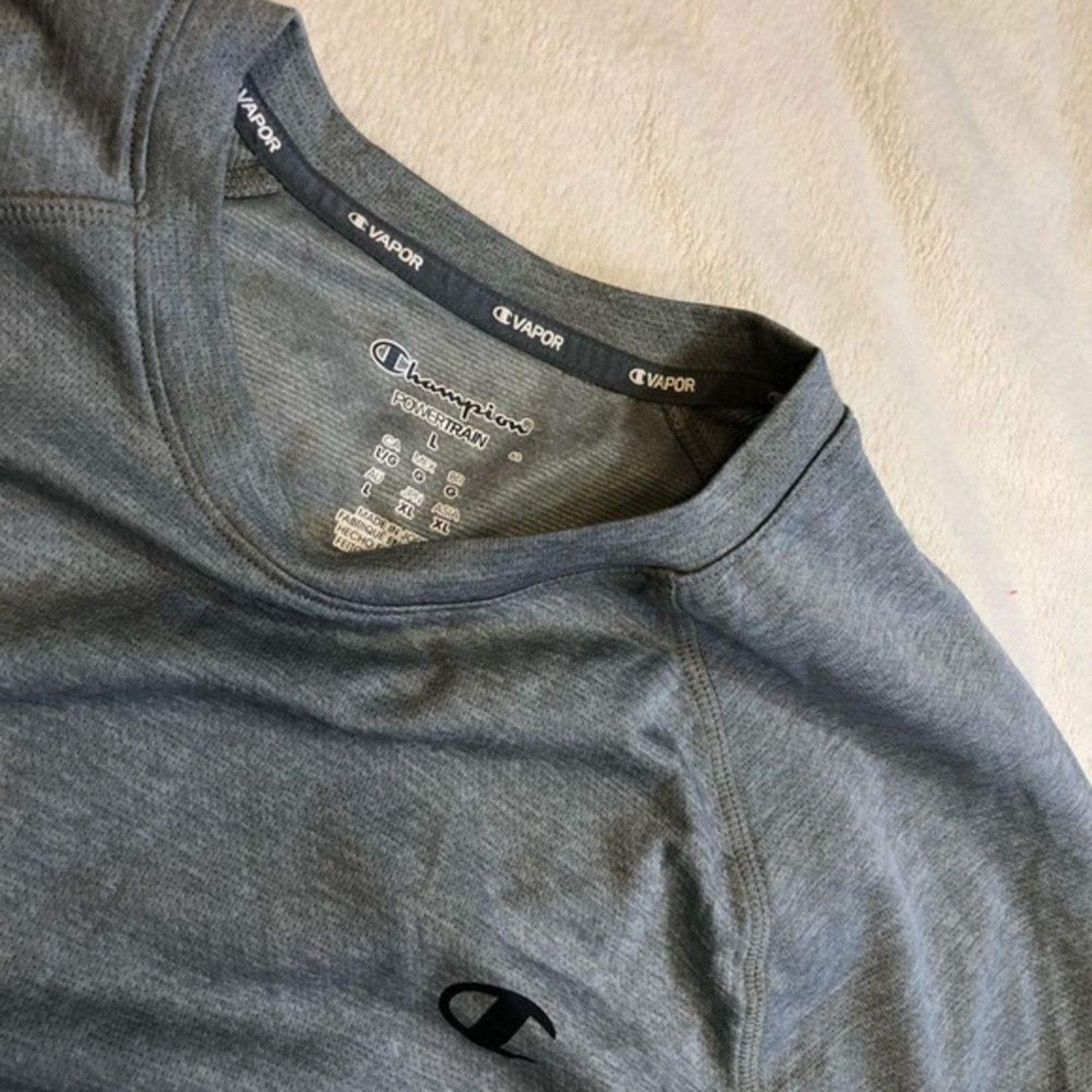 Champion Champion Gray Performance Short Sleeve Tee | Sz L Size US L / EU 52-54 / 3 - 4 Thumbnail