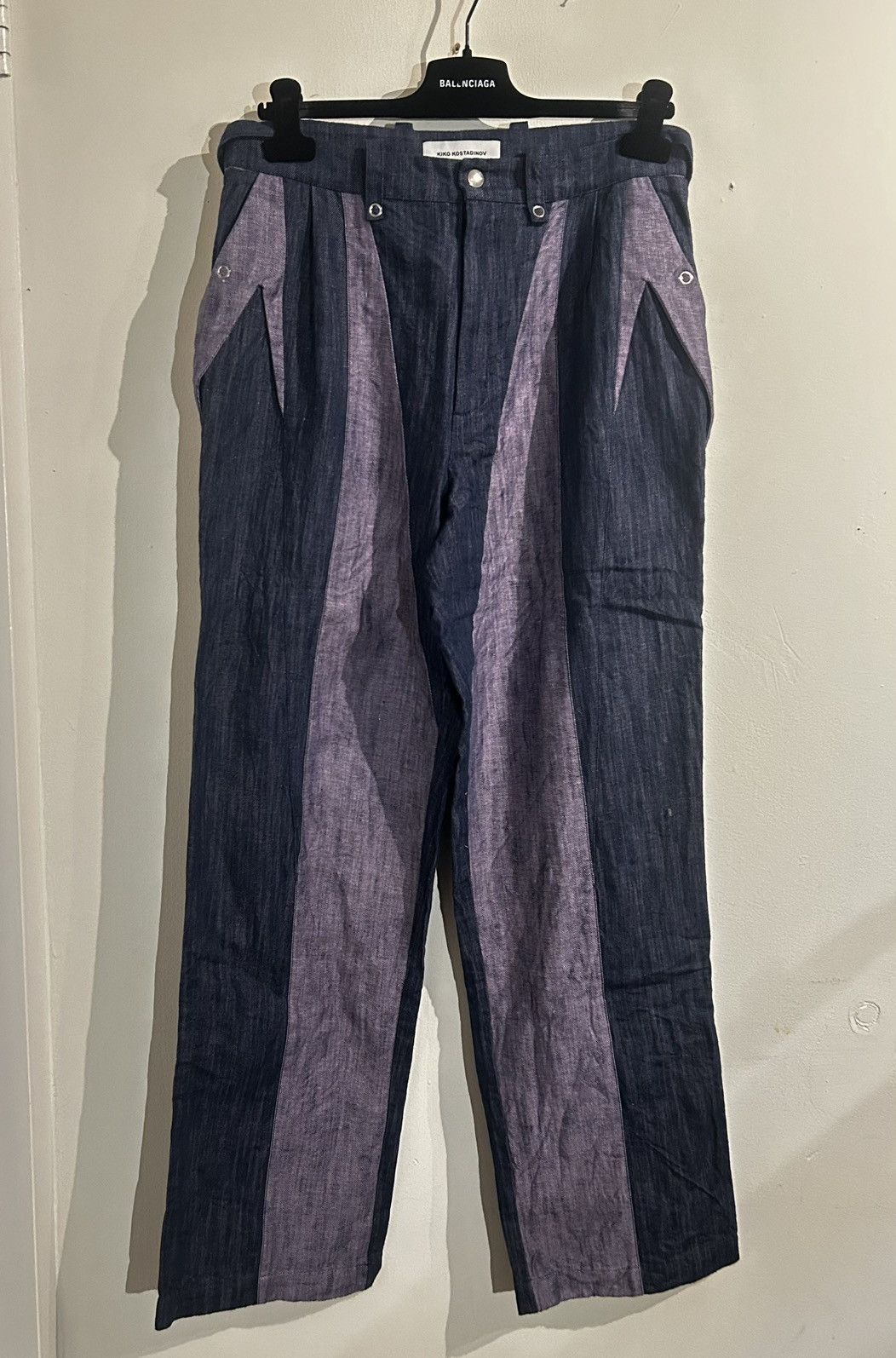 image of Kiko Kostadinov Balla Trouser ‘Blue Rhapsody’ in Purple, Men's (Size 32)