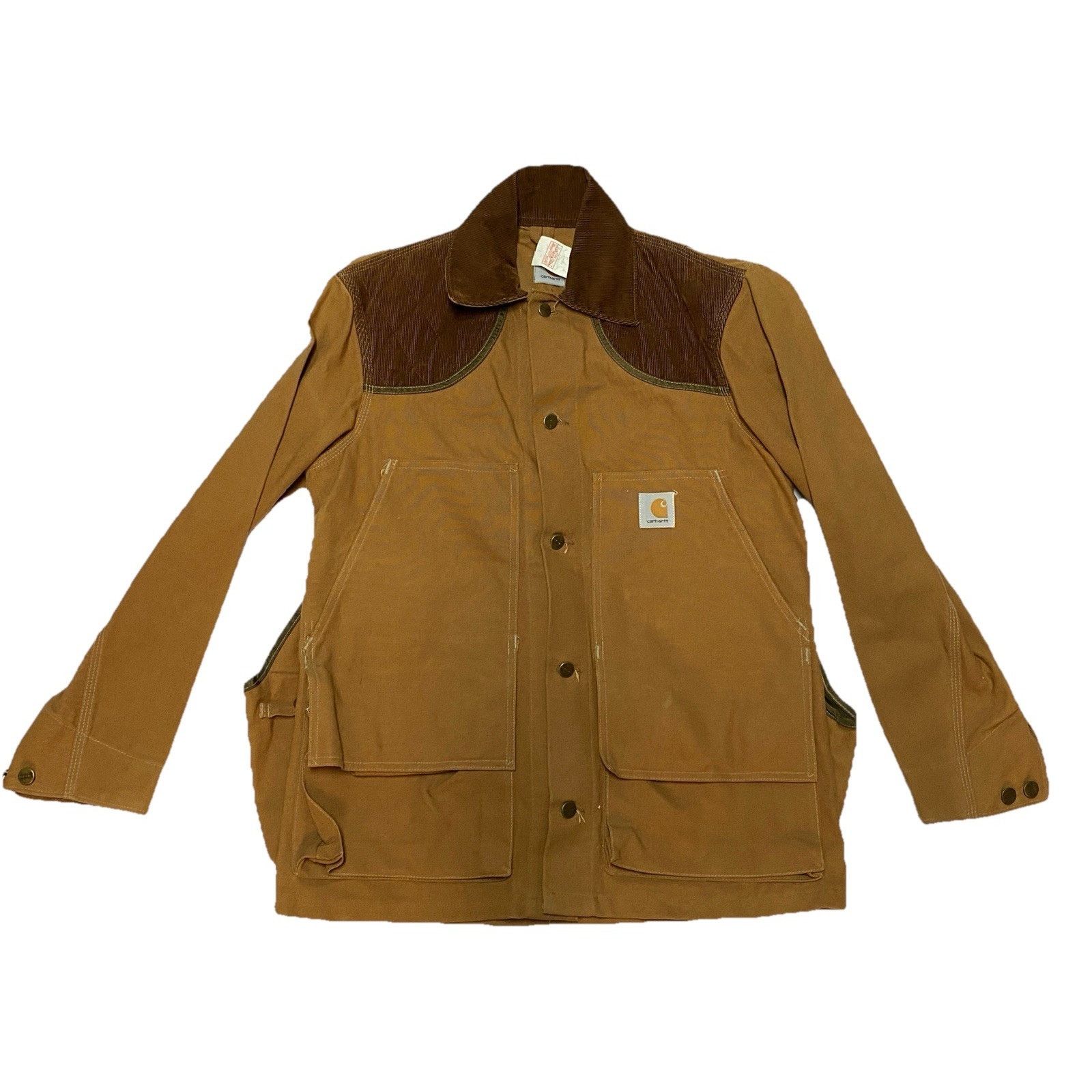 Carhartt VTG Carhartt Hunting Jacket Sz M Duck Canvas Pouch USA Made Size US M / EU 48-50 / 2 - 1 Thumbnail