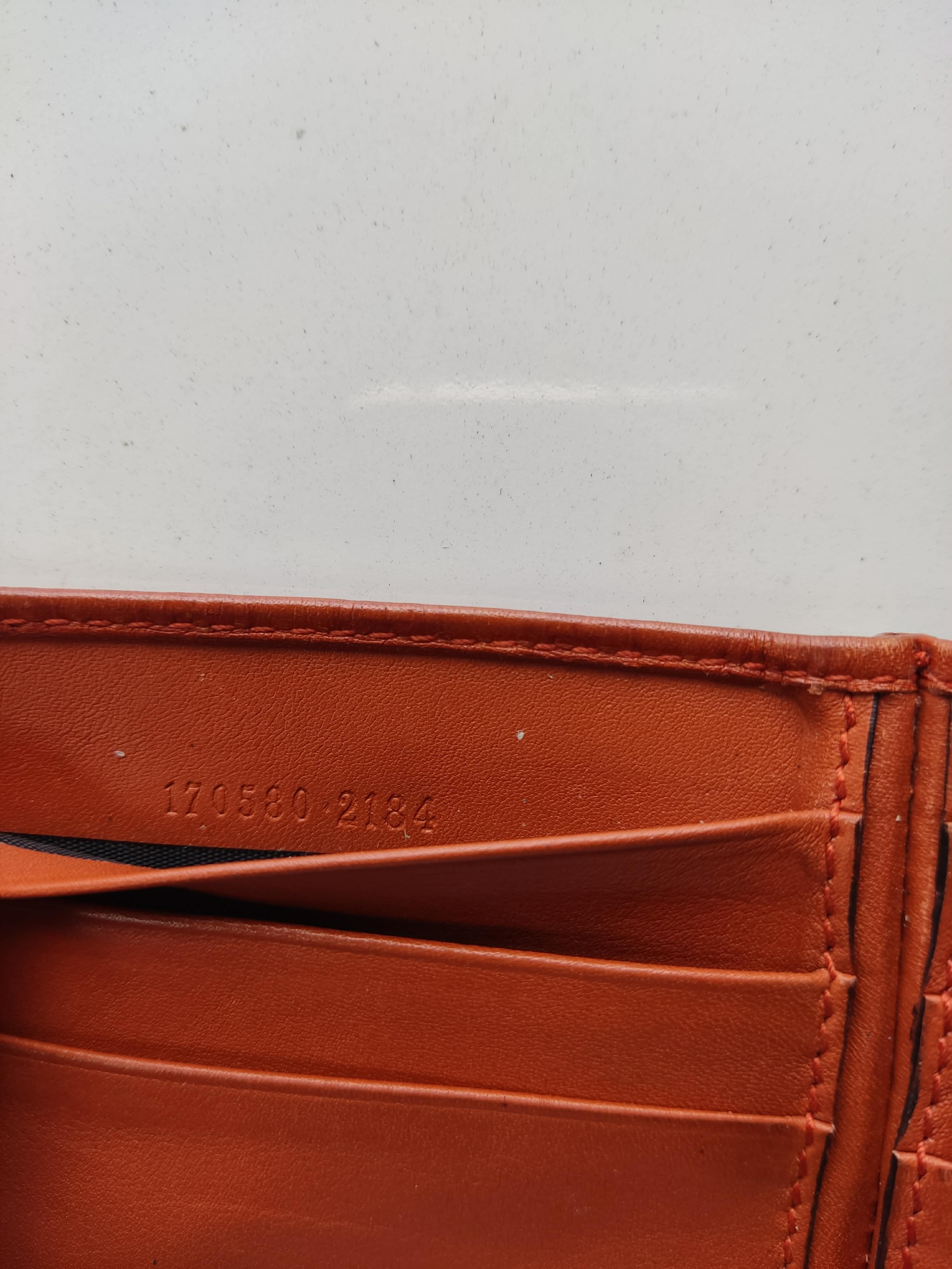 Gucci GUCCI Orange Guccissima Leather Bi-Fold Wallet Size ONE SIZE - 4 Thumbnail