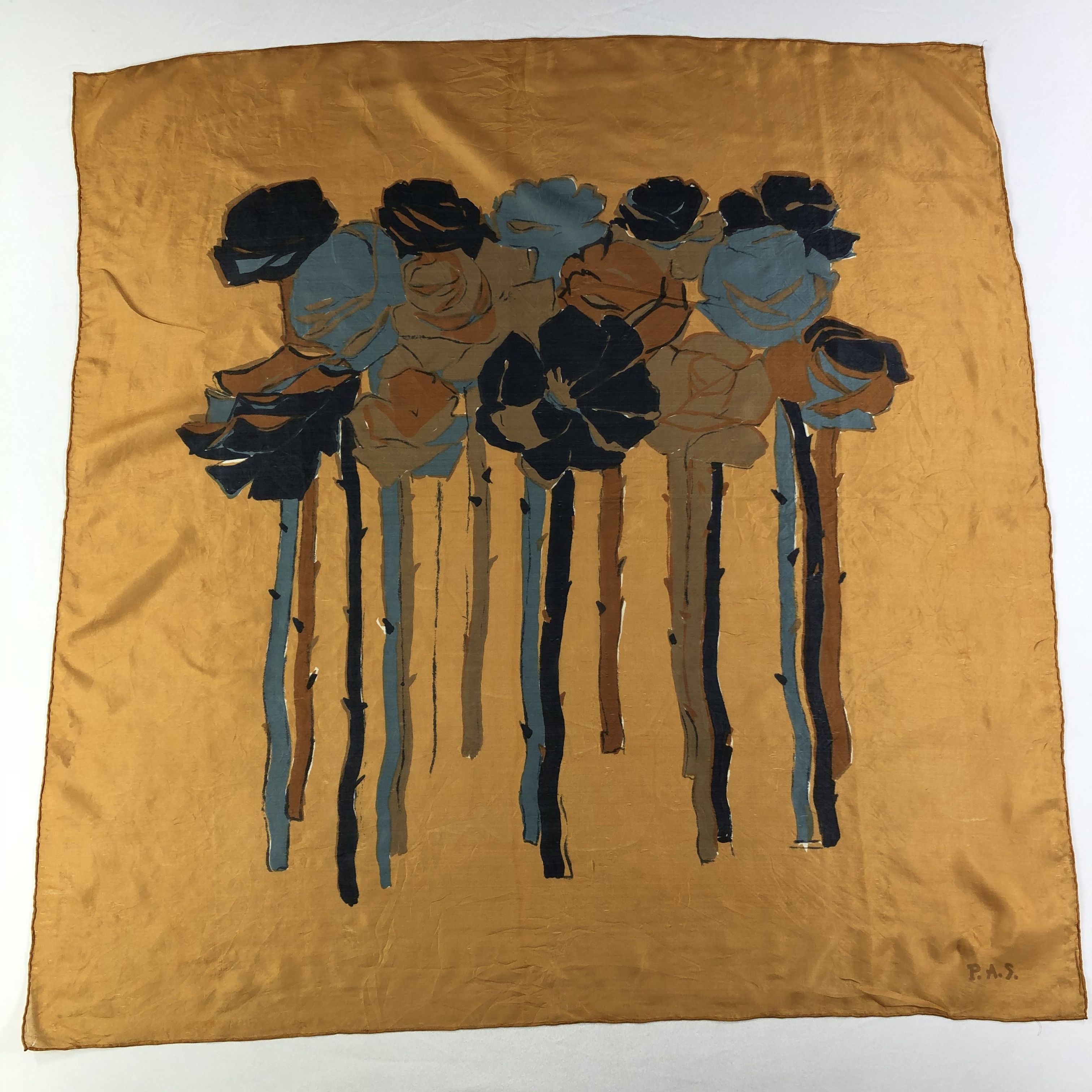 Vintage Vintage P.A.S Silk Scarf Size ONE SIZE - 2 Thumbnail