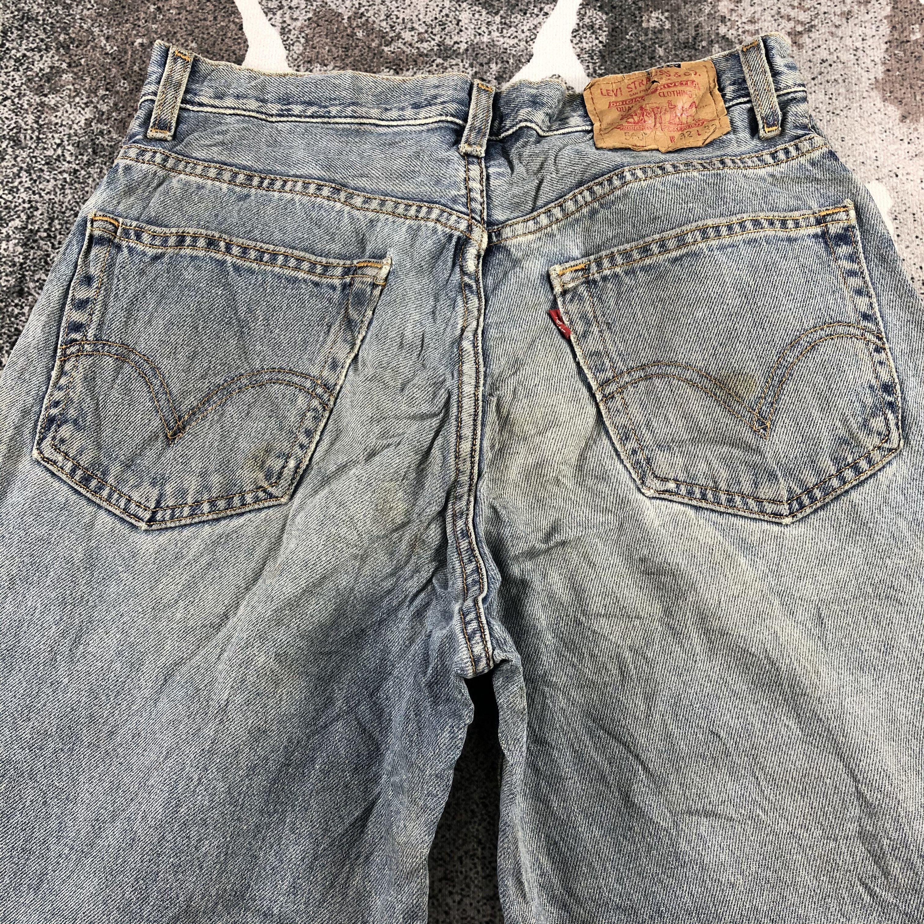 Levi's Vintage Levis 560 Jeans Dirty Wash Denim KJ909 Size US 32 / EU 48 - 4 Thumbnail