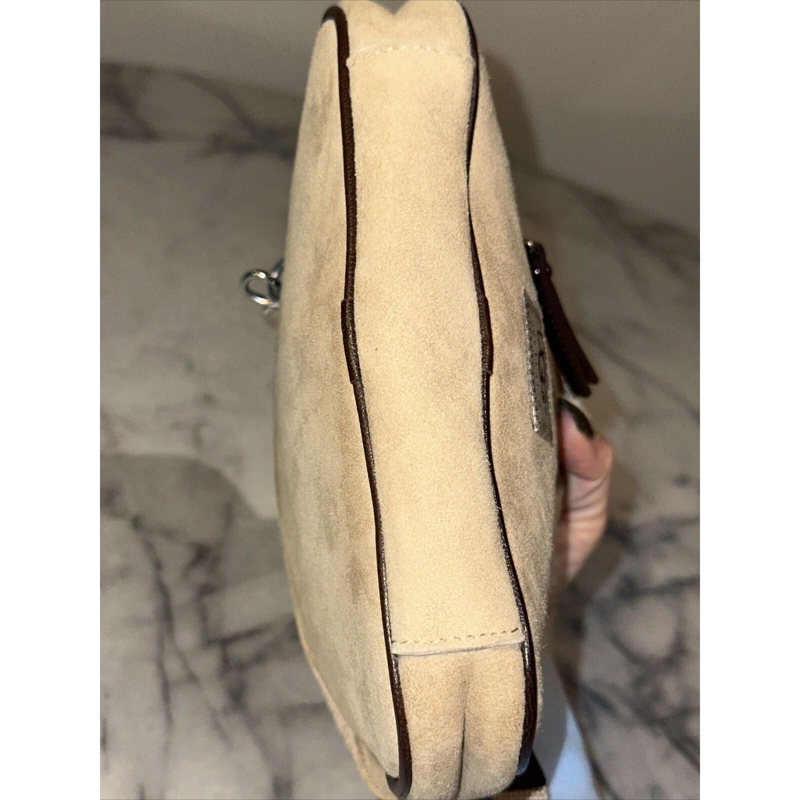 Gant Rugger Ugg MINI Handbag Shoulder Bag Purse 8" Suede Shearling Pouch Size ONE SIZE - 7 Thumbnail