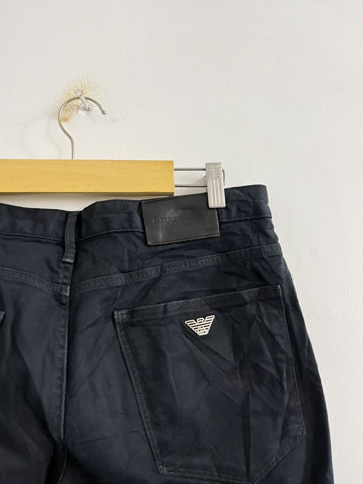 Emporio Armani Emporio Armani - Black Skinny Fit Pants 31 Size US 31 - 7 Thumbnail