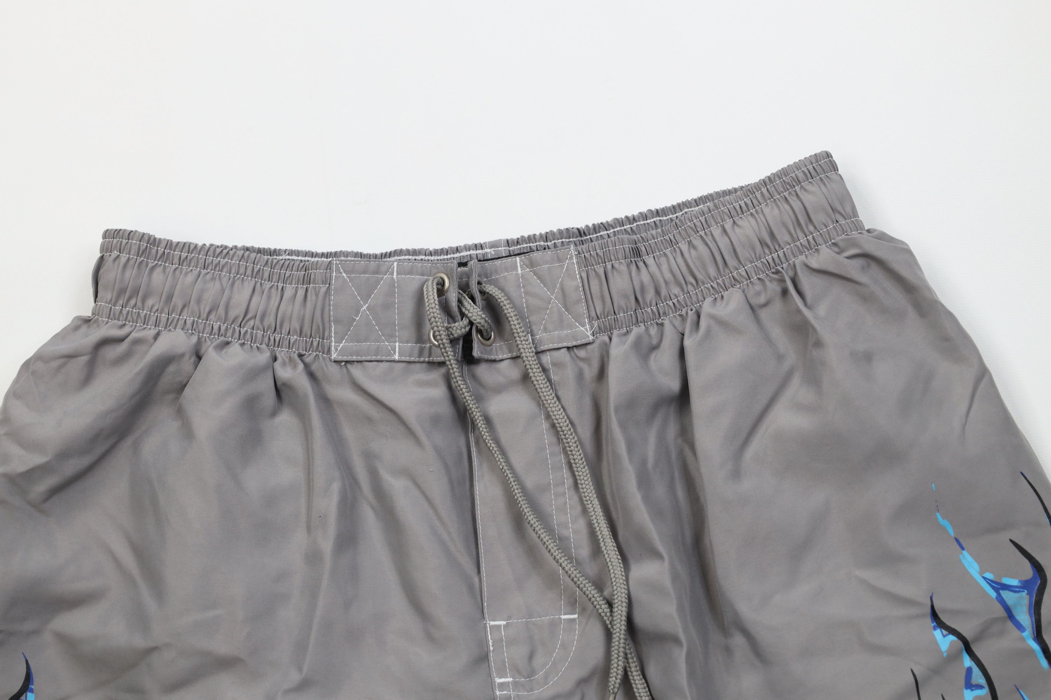 Vintage Vintage 90s Y2K Streetwear Fire Flames Shorts Swim Trunks Size US 32 / EU 48 - 2 Thumbnail