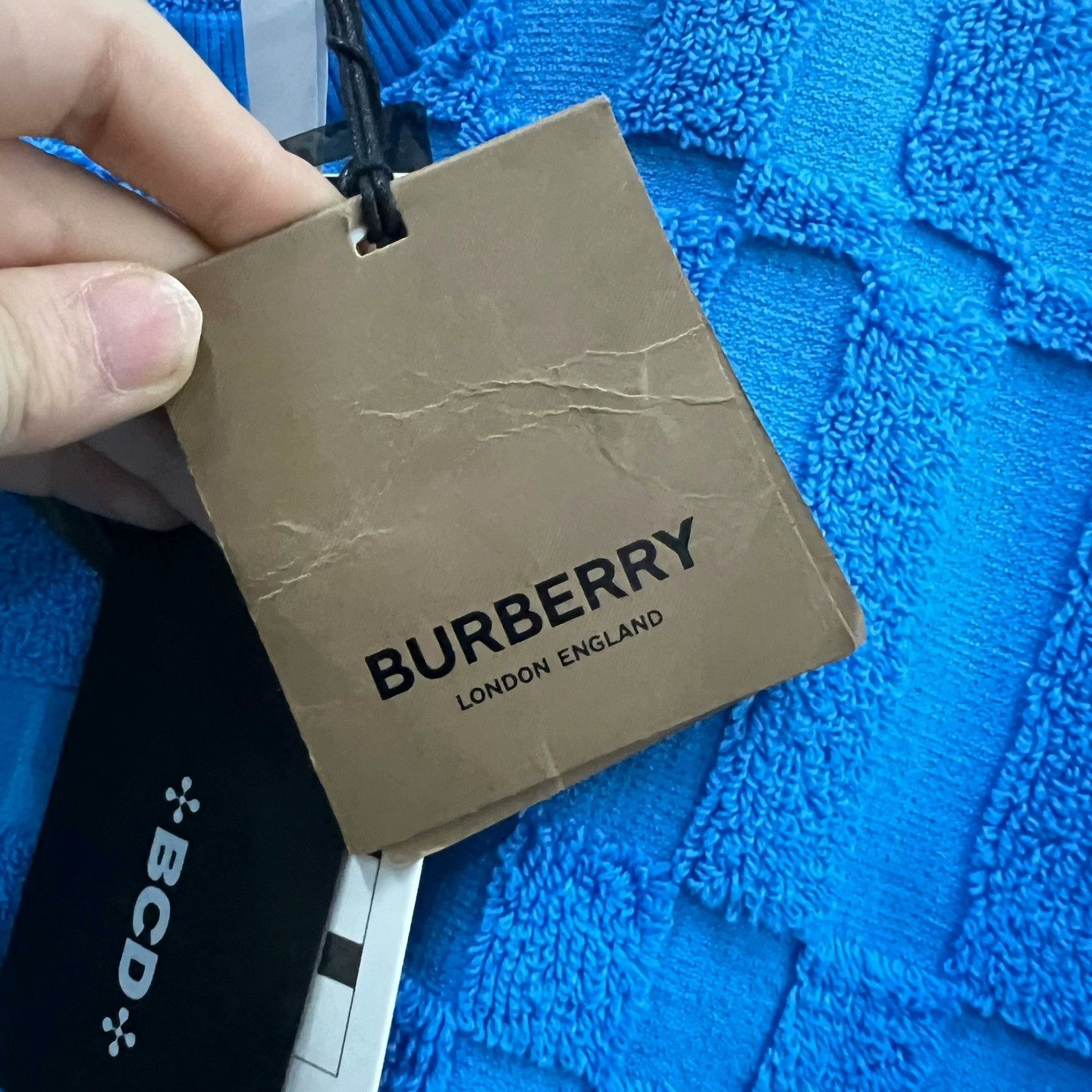 Burberry Burberry Blue Check Fleece Short-Sleeve M Size US M / EU 48-50 / 2 - 5 Thumbnail