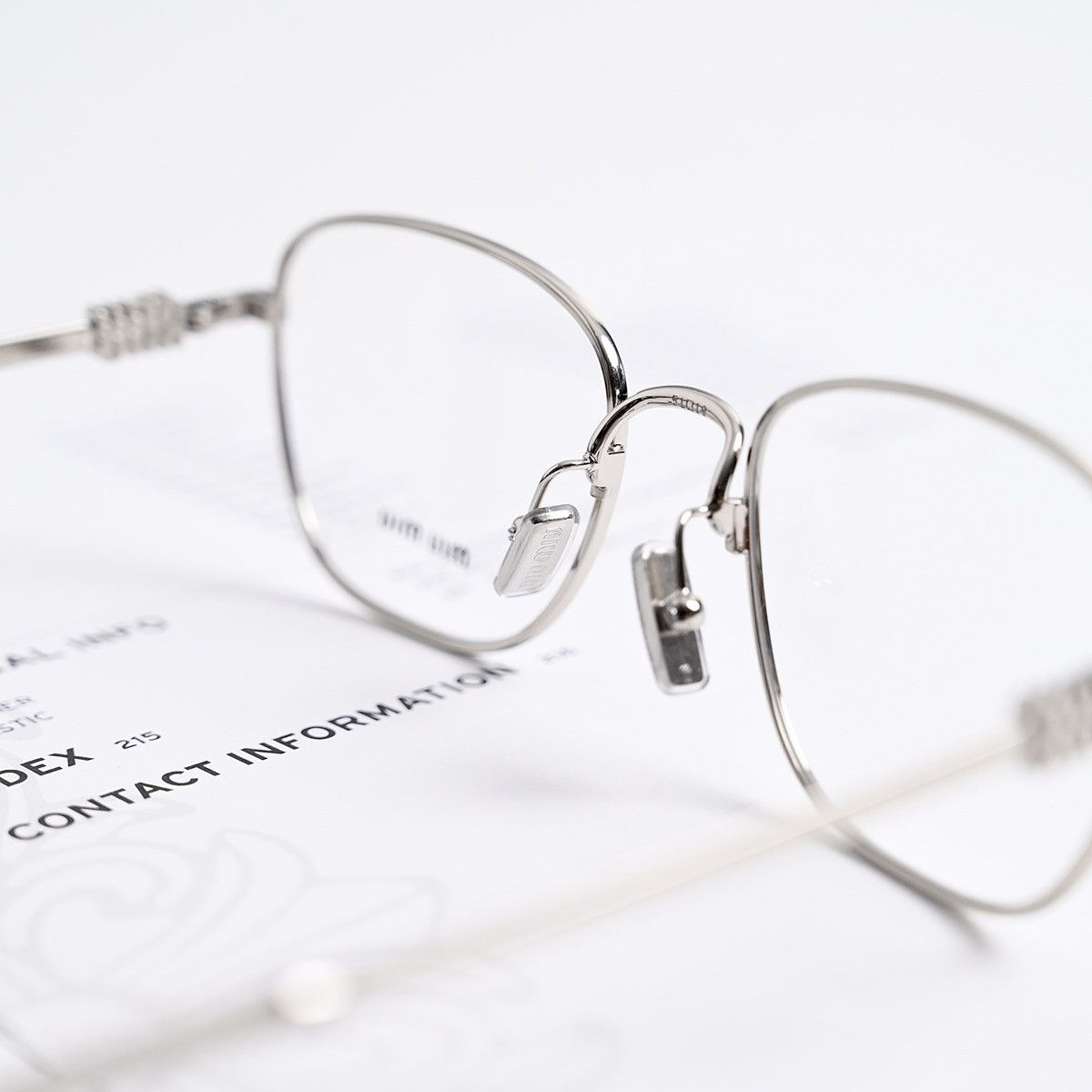 Miu Miu MIU MIU 0MU 50WV 1BC1O1 GLASSES Size ONE SIZE - 7 Thumbnail