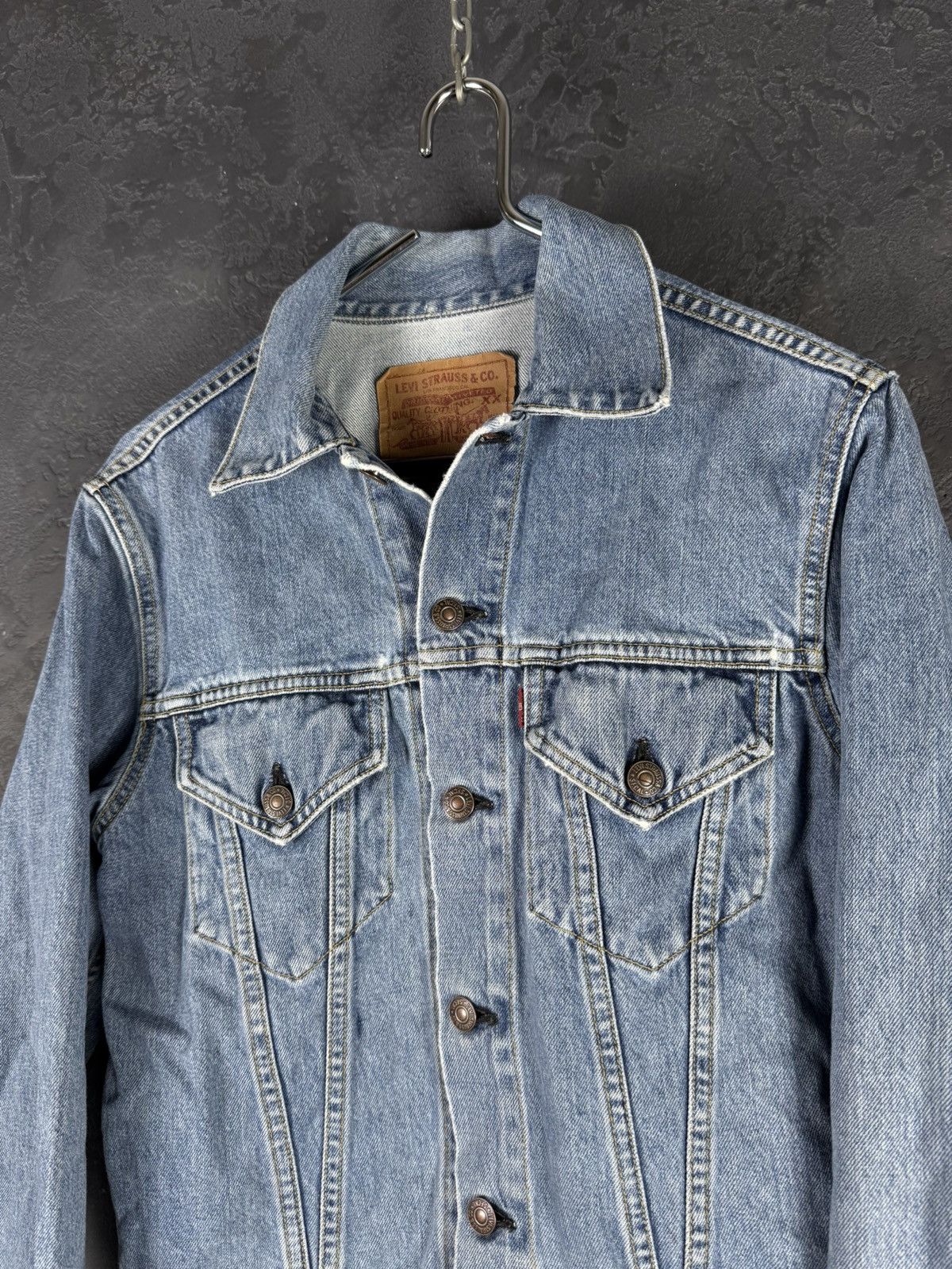 Levi's Vintage Clothing Rare Levi’s Japan 77557-0208 Big E Vintage Denim Jacket Size US XS / EU 42 / 0 - 4 Thumbnail