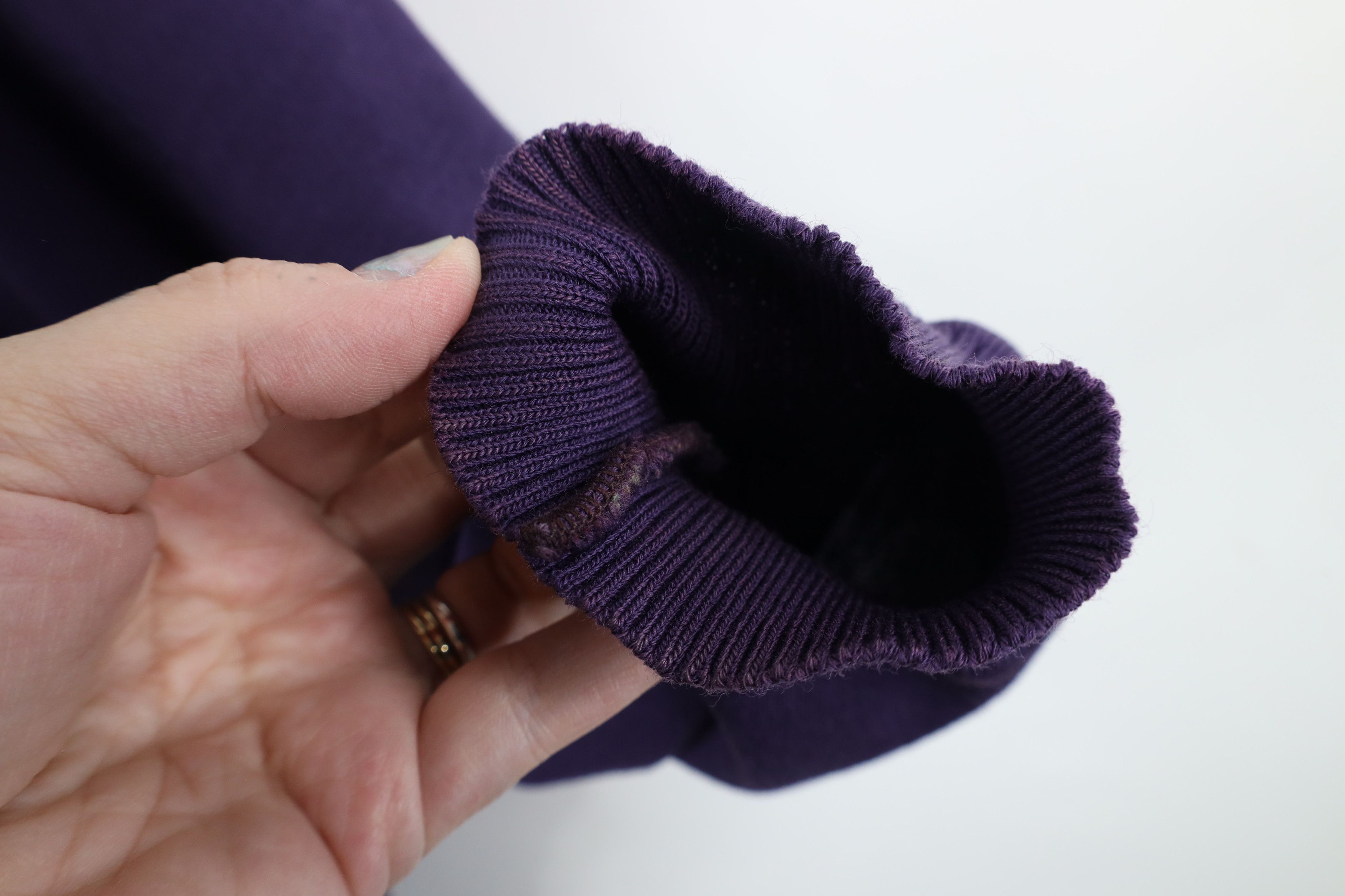 St. Croix × Vintage Vintage 90s St Croix Wool Knit V-Neck Sweater Purple USA Size US L / EU 52-54 / 3 - 7 Thumbnail