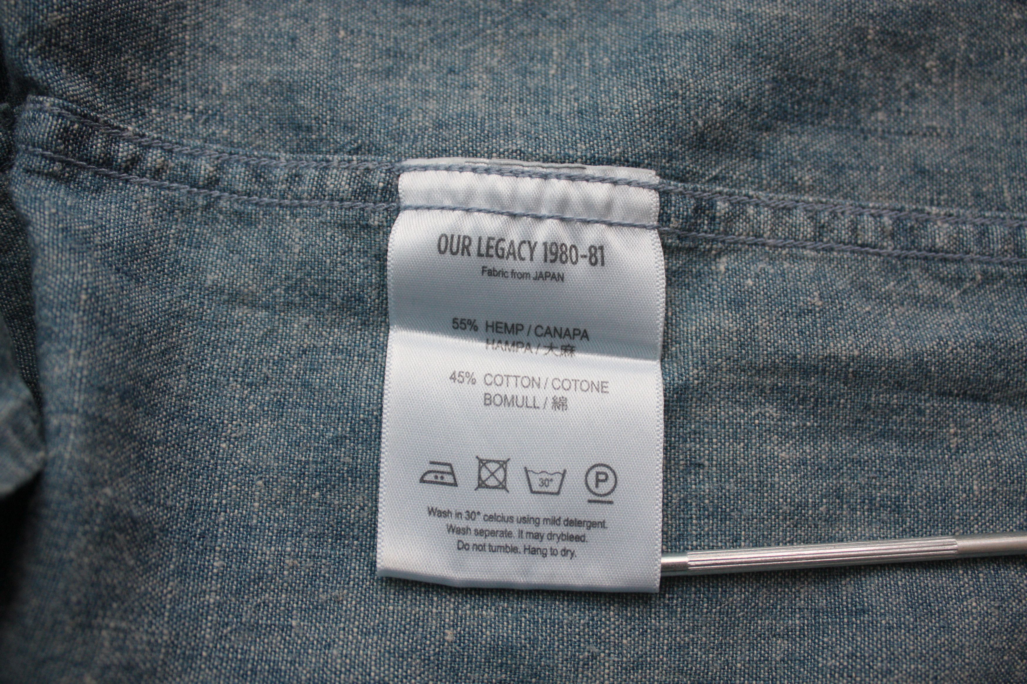 Our Legacy Our Legacy Blue Long Sleeve Shirt Men's Small Size US S / EU 44-46 / 1 - 9 Thumbnail