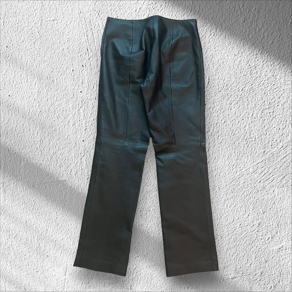 Vintage Vintage Clio Women’s Leather Pants – Black – Size 4 Size 27" / US 4 / IT 40 - 2 Thumbnail