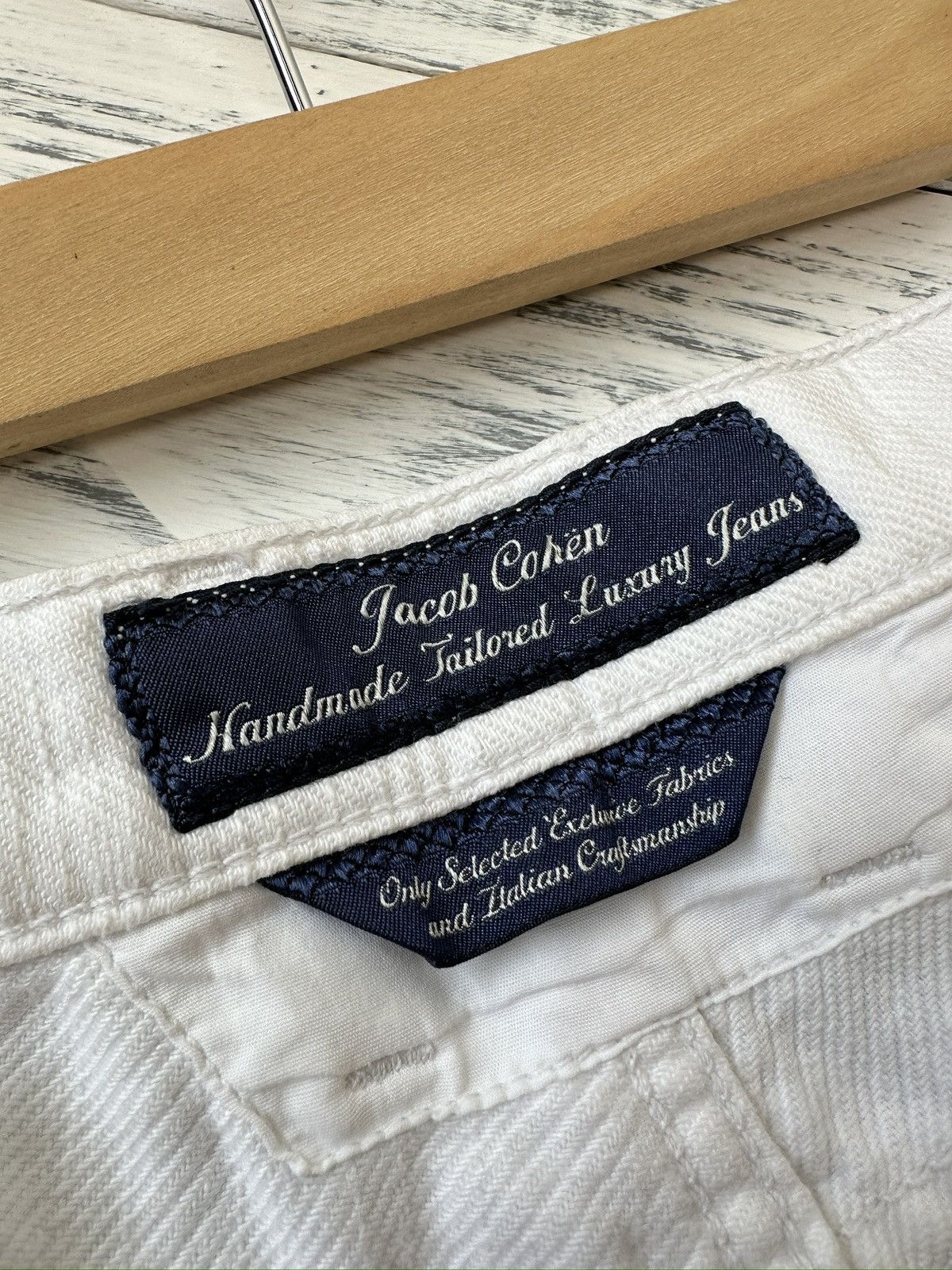 Jacob Cohen JACOB COHEN Karen Luxury Hand Made Pants Cotton Lyocell Size 27" / US 4 / IT 40 - 6 Thumbnail