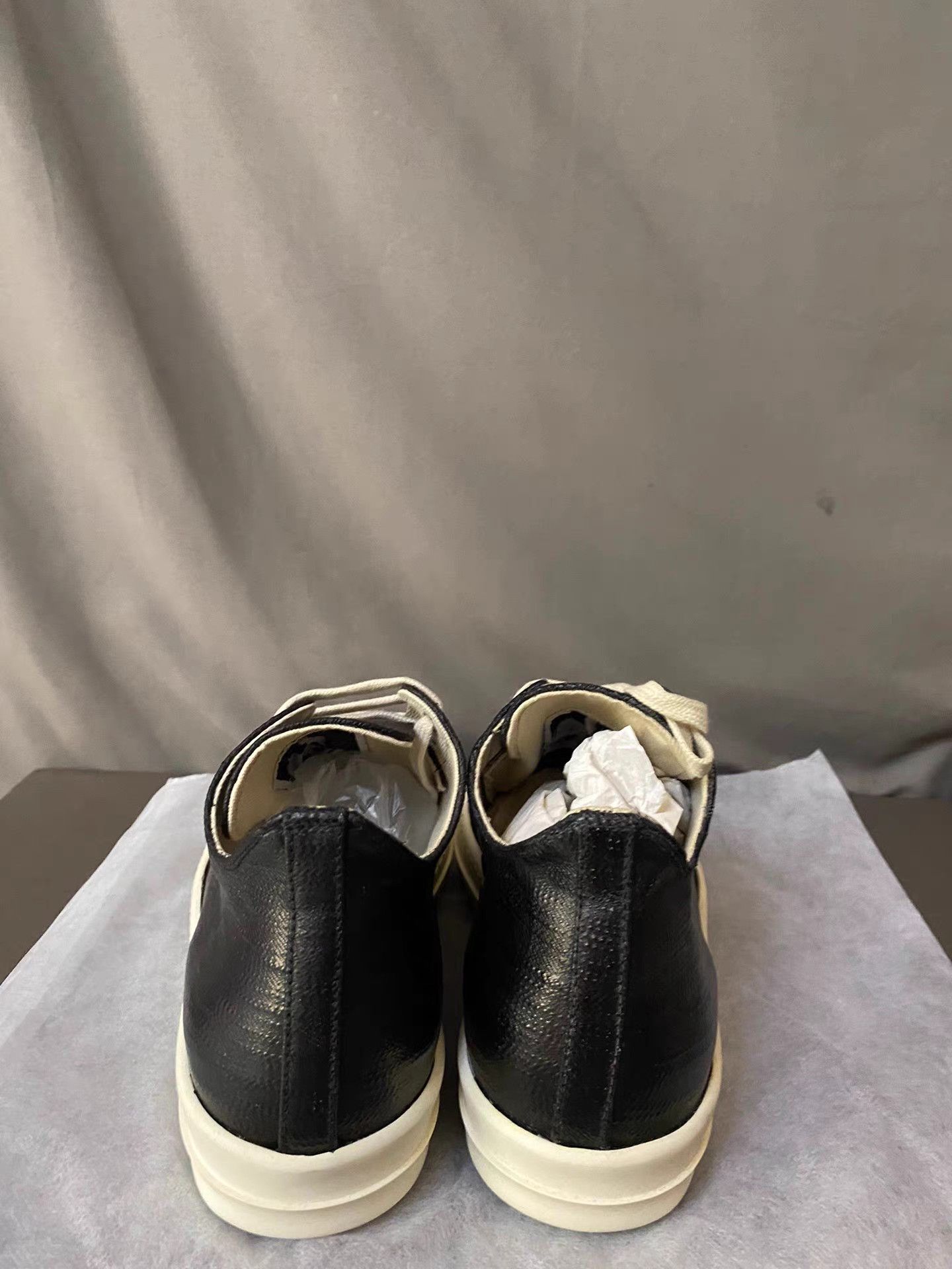 Rick Owens Rick Owens DRKSHDW waxed low-top with toe lettering Size US 8 / EU 41 - 4 Thumbnail