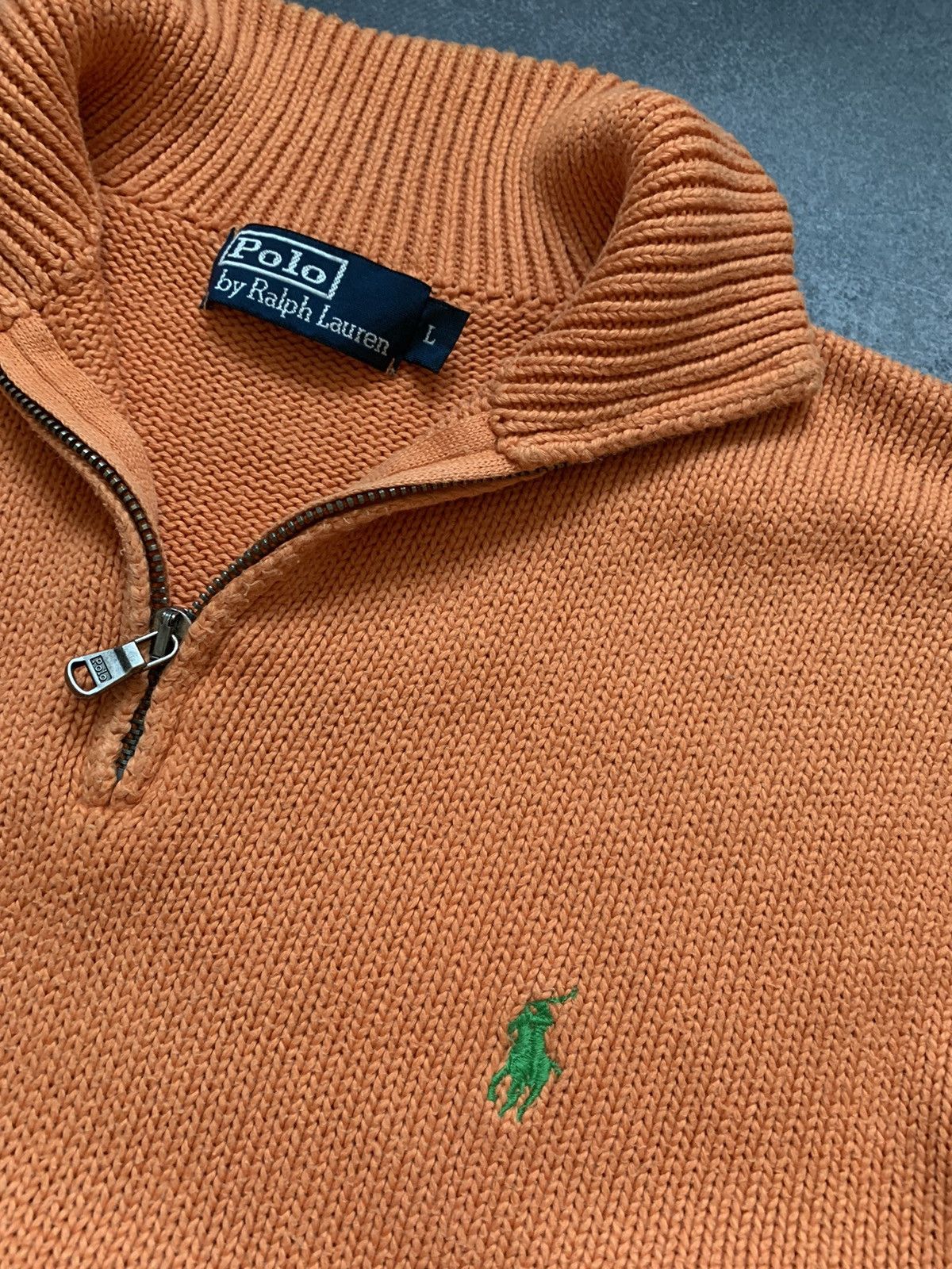 Polo Ralph Lauren × Vintage Vintage Polo Ralph Lauren Zip 1/4 Sweater Old Money Y2K Size US L / EU 52-54 / 3 - 5 Thumbnail
