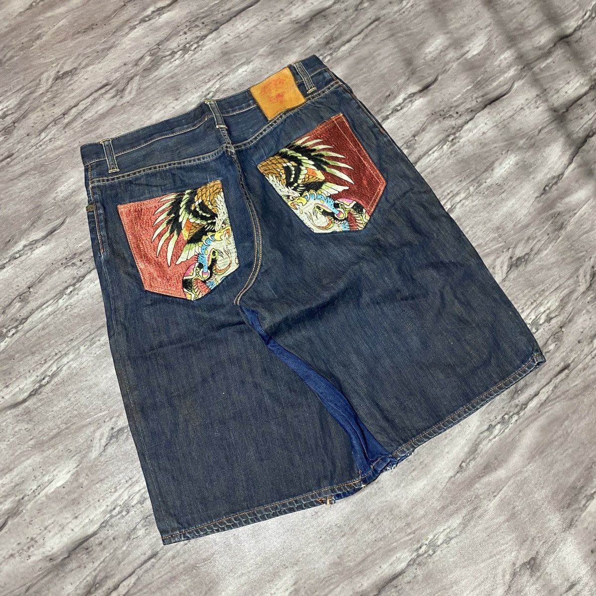 Ed Hardy Y2K ED HARDY JORTS 😍⭐️ Size US 36 / EU 52 - 2 Thumbnail