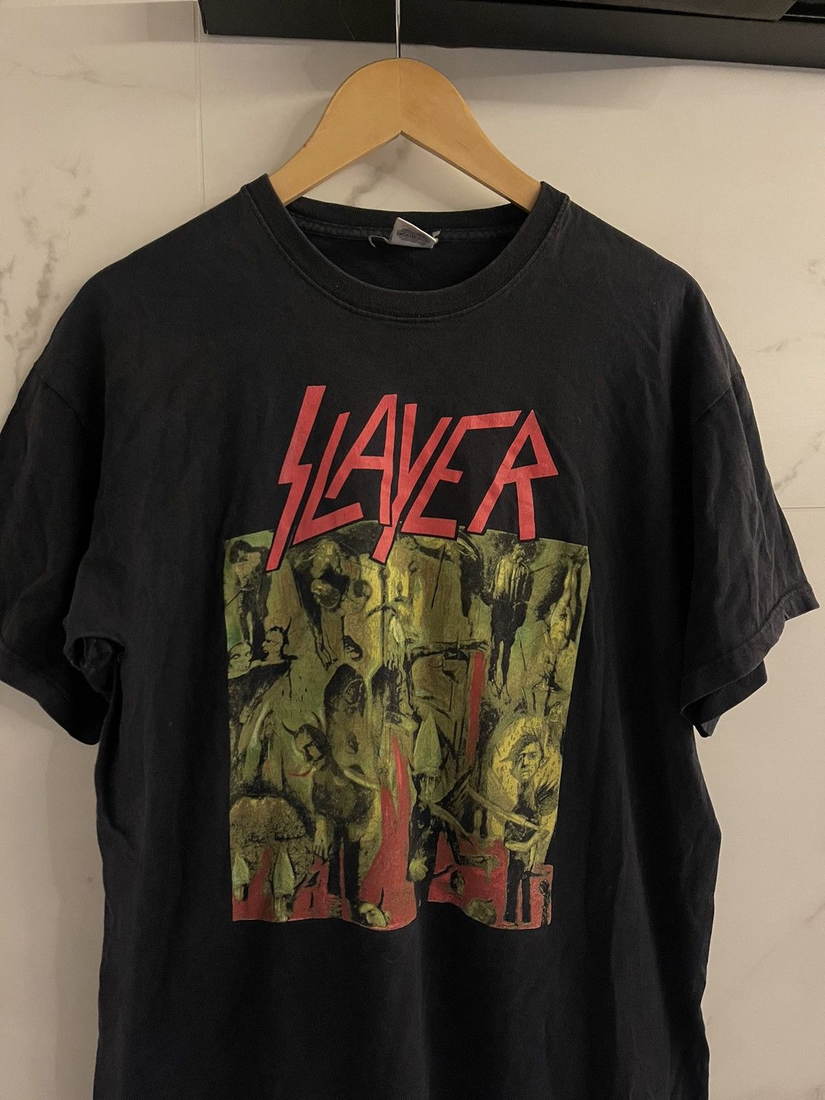 Band Tees × Slayer × Vintage Vintage Slayer Reign in Blood black tee Size US L / EU 52-54 / 3 - 2 Thumbnail