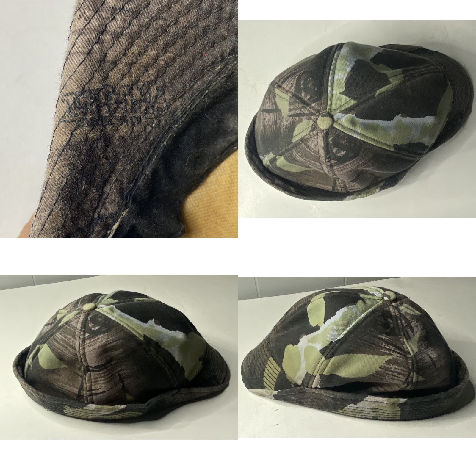 Vintage VINTAGE Hunting Camo Hat Cap Winter Unisex Adults M Camouflage Hunter Theme Mens/Womens Size ONE SIZE - 9 Thumbnail