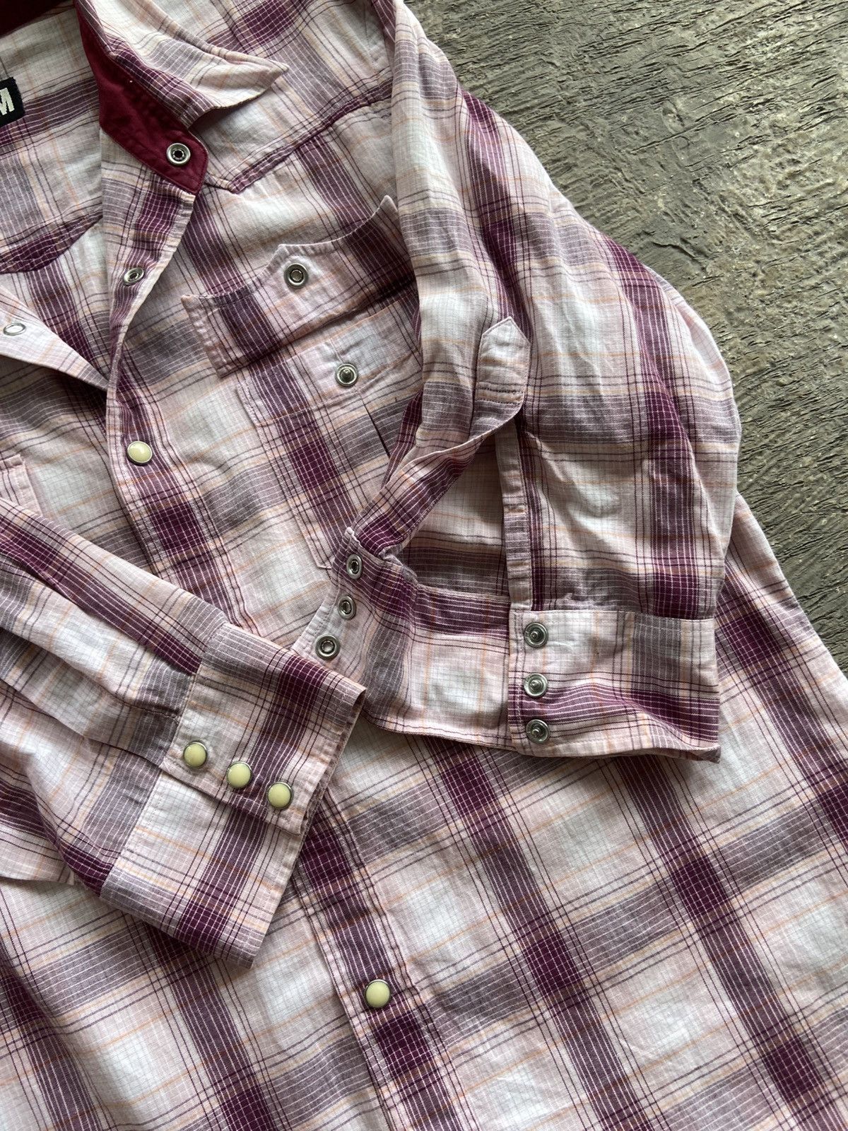 Hysteric Glamour 2000s PPFM - Western Style Plaid Snap Button Shirt Size US L / EU 52-54 / 3 - 10 Thumbnail