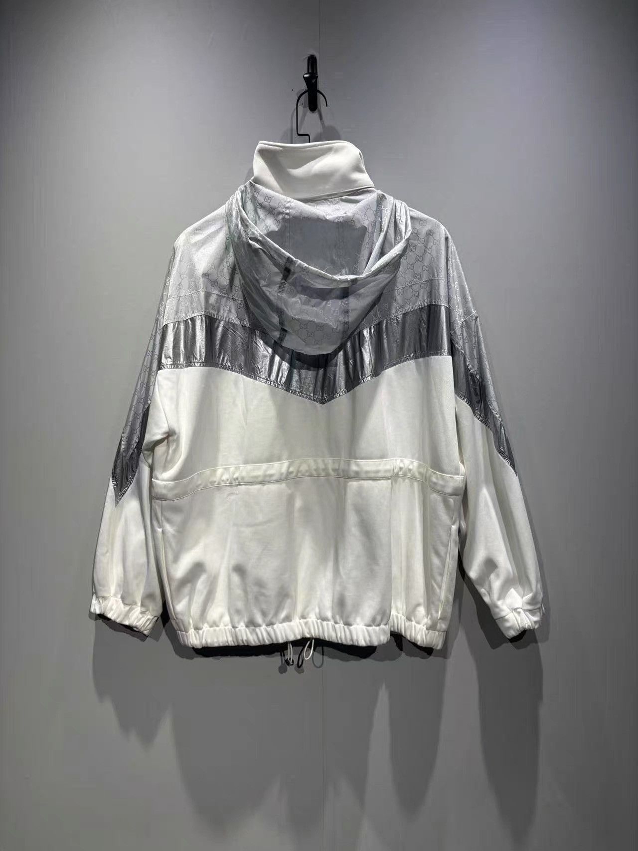 Gucci Gucci Silver GG Monogram Jacket K36 Size US M / EU 48-50 / 2 - 2 Thumbnail