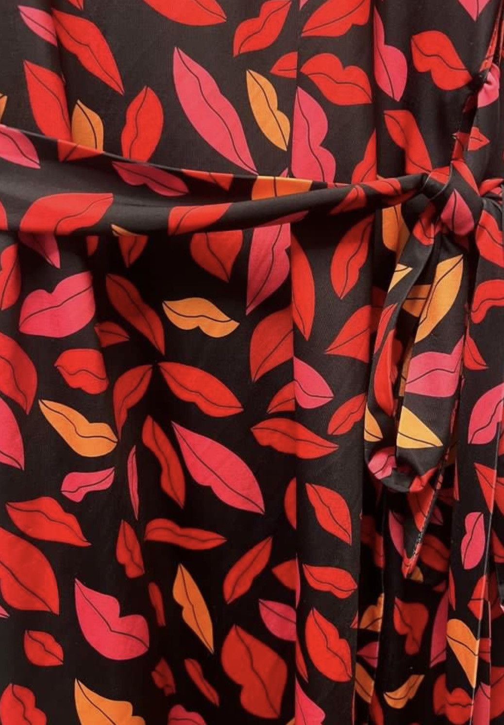 Diane von Furstenberg DVF lips Wrap Dress Size XS / US 0-2 / IT 36-38 - 7 Thumbnail