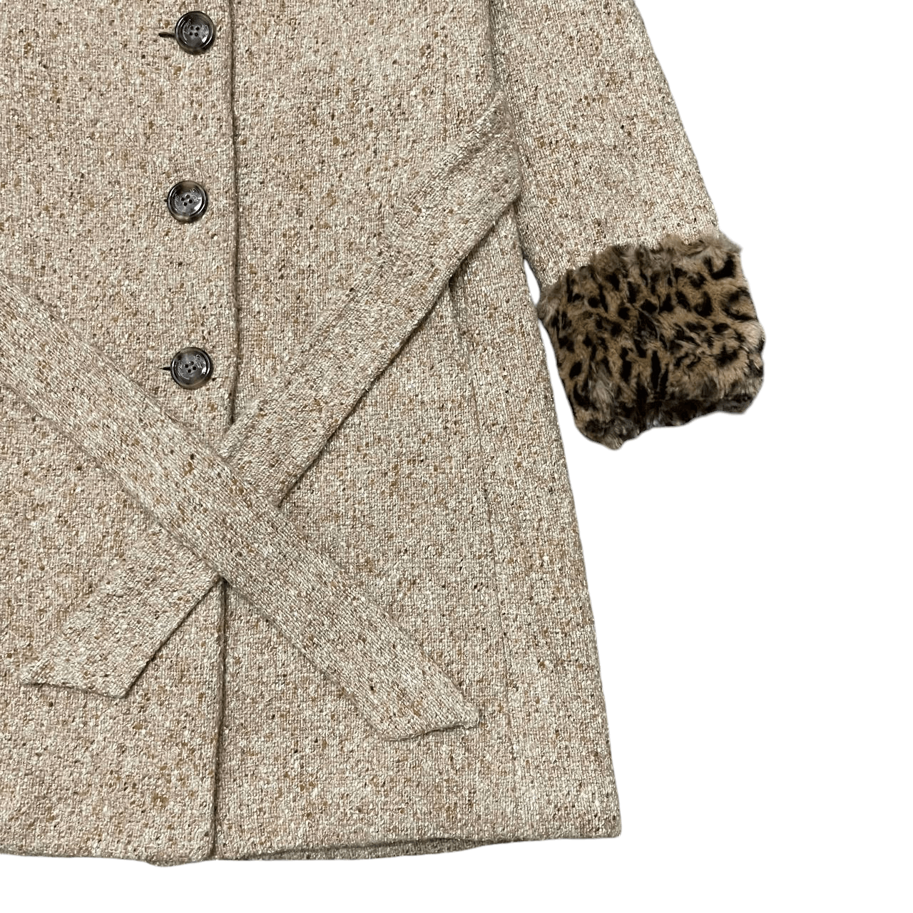 Boutique Moschino Love Moschino Leopard Wool Long Coat Size S / US 4 / IT 40 - 4 Thumbnail