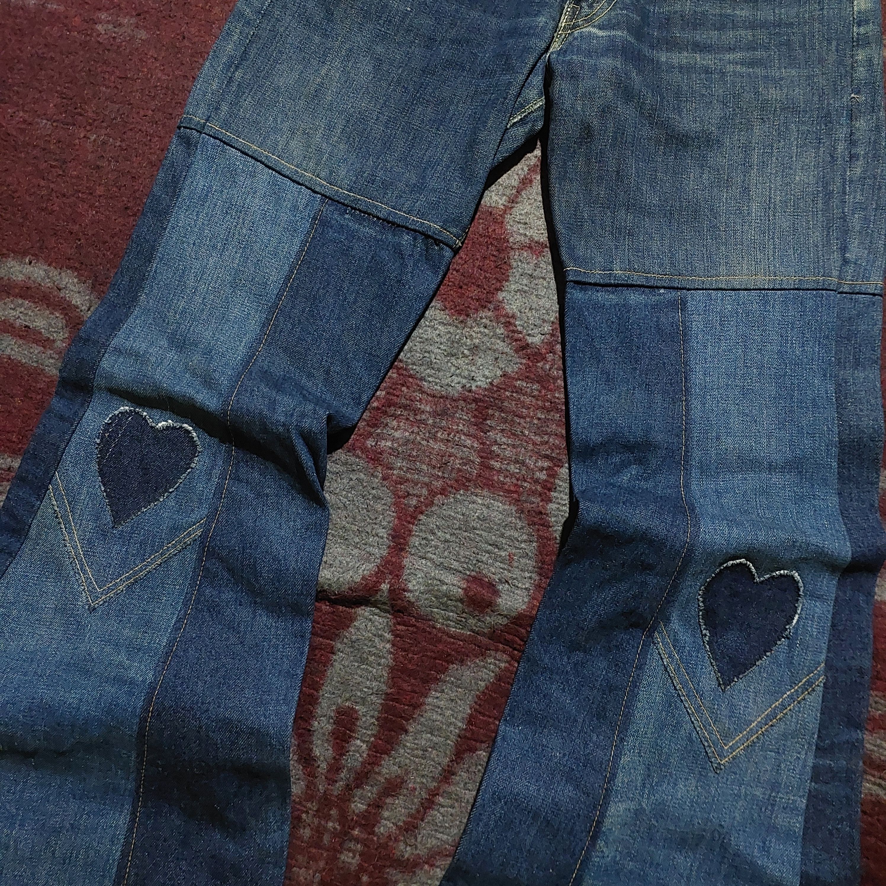 GOA Vintage Bigstone Genuine indigo denim bell bottom jeans Size US 28 / EU 44 - 8 Thumbnail