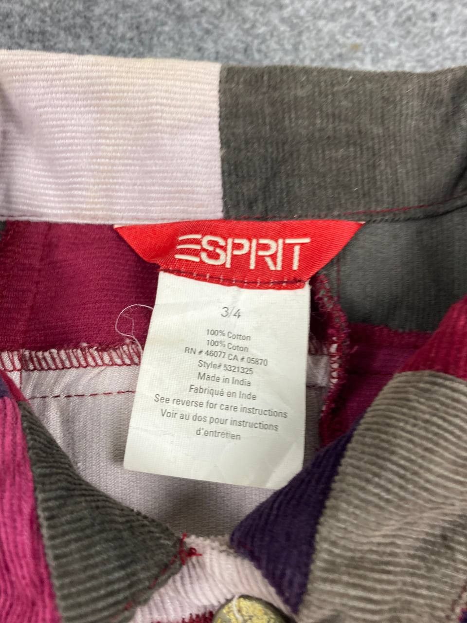 Esprit esprit multicolor patchwork corduroy jacket nice design Size US M / EU 48-50 / 2 - 7 Thumbnail