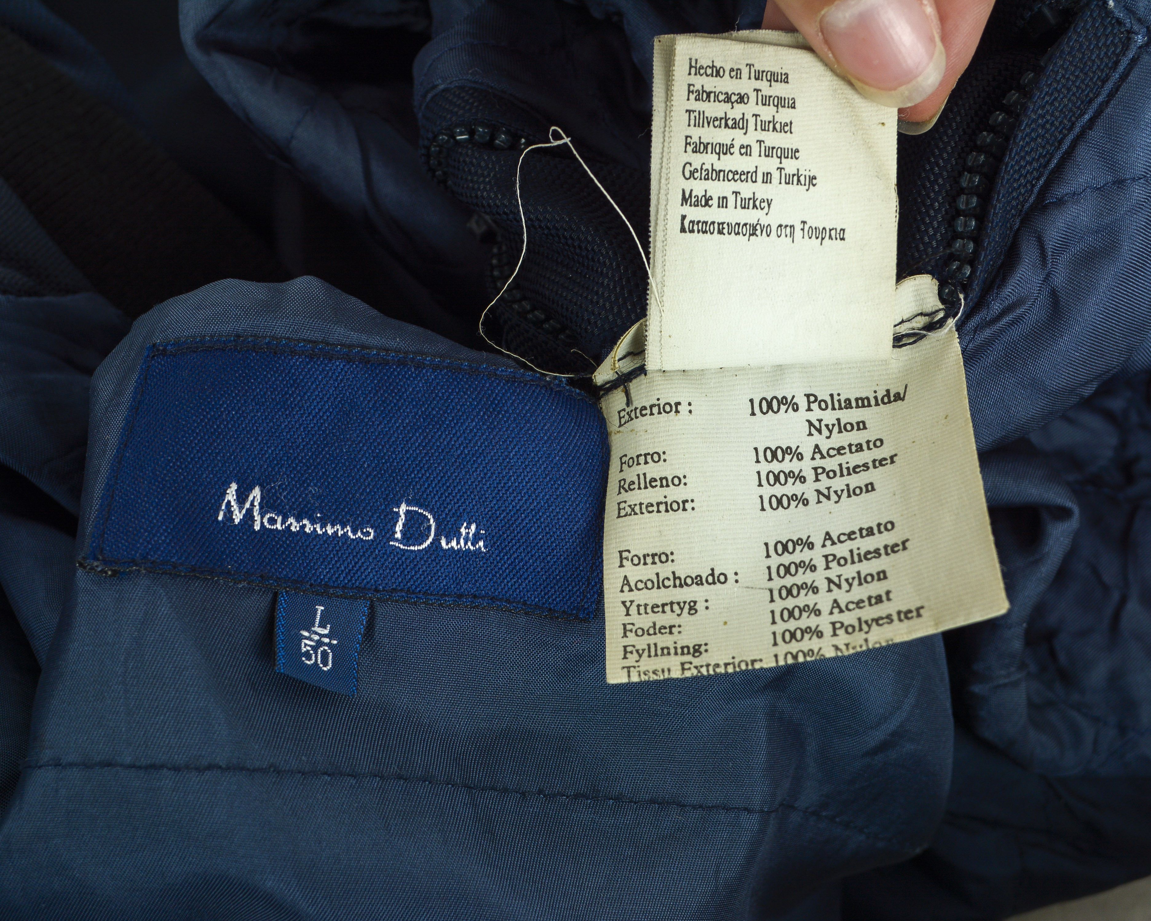 Massimo Dutti Man Jacket L Thick Lined Coat Rain Work Casual Navy Office Size US L / EU 52-54 / 3 - 8 Thumbnail