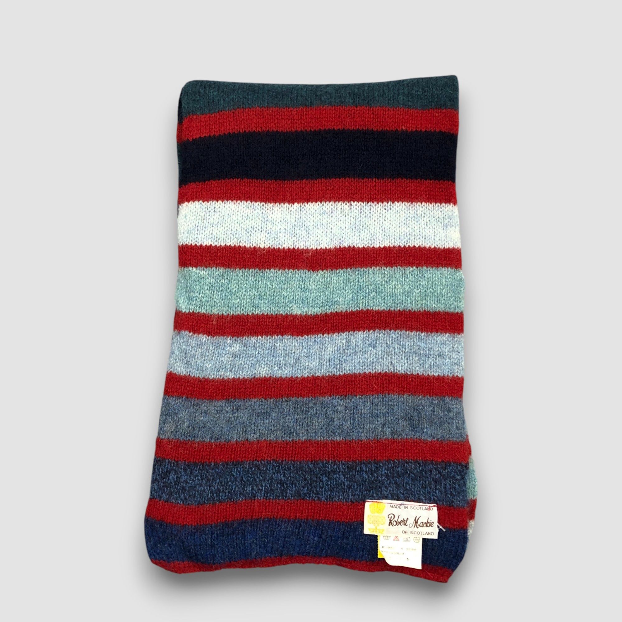 Japanese Brand Vintage Robert Mackie Scarf Muffler Wool Winter Scarves Size ONE SIZE - 2 Thumbnail