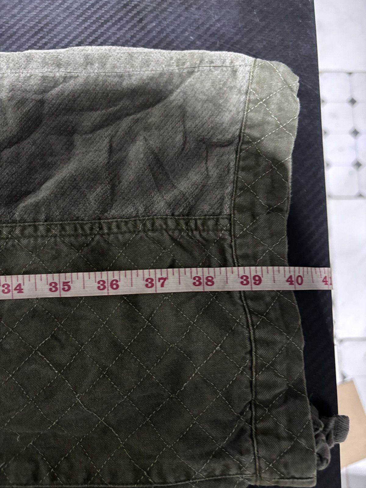 Homme Plisse Issey Miyake ISSEY MIYAKE WASHED GREEN PANELED PANTS Size US 30 / EU 46 - 21 Thumbnail