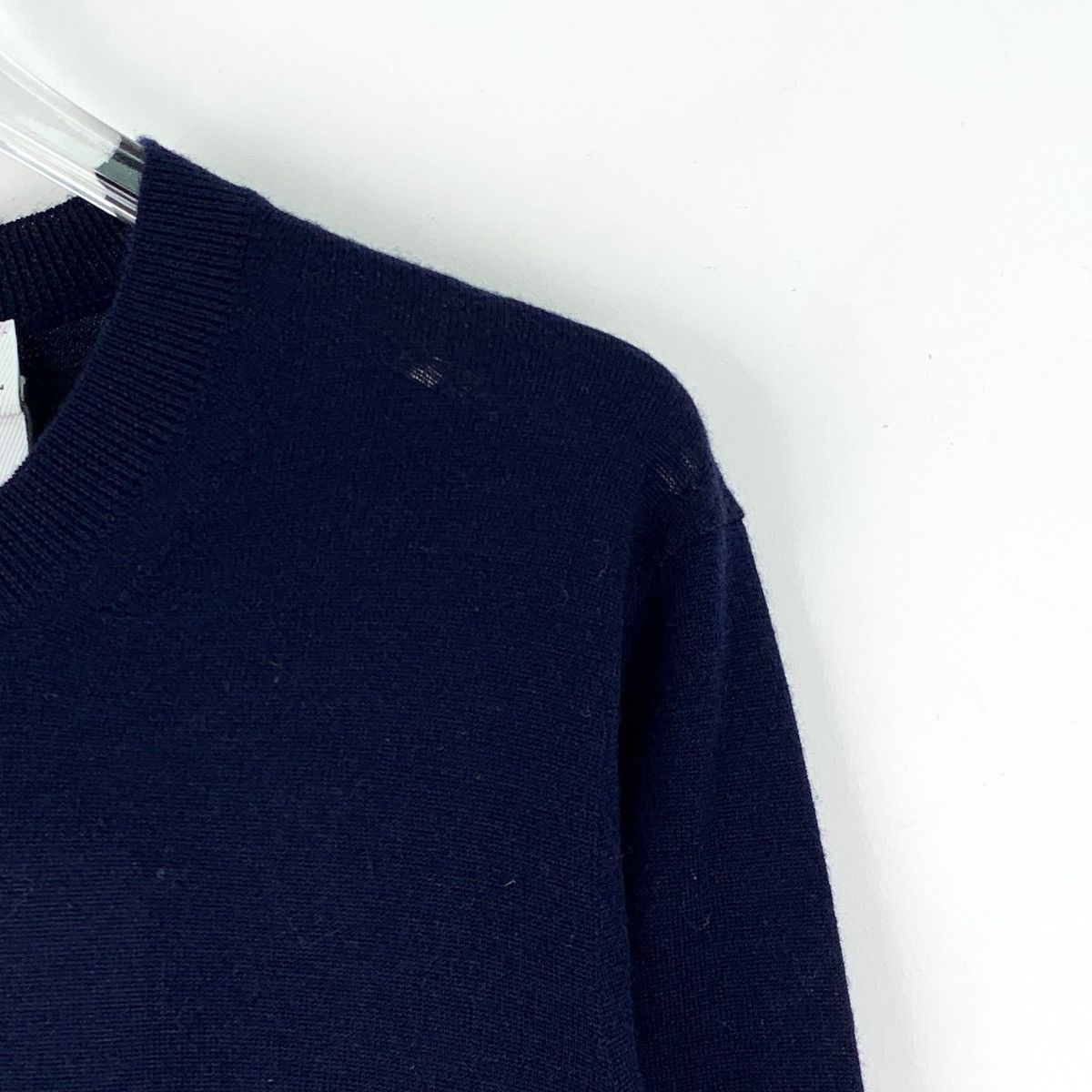Burberry Burberry Plaid Spliced Wool Long Sleeve Knit Sweater K26WX Size US L / EU 52-54 / 3 - 3 Thumbnail