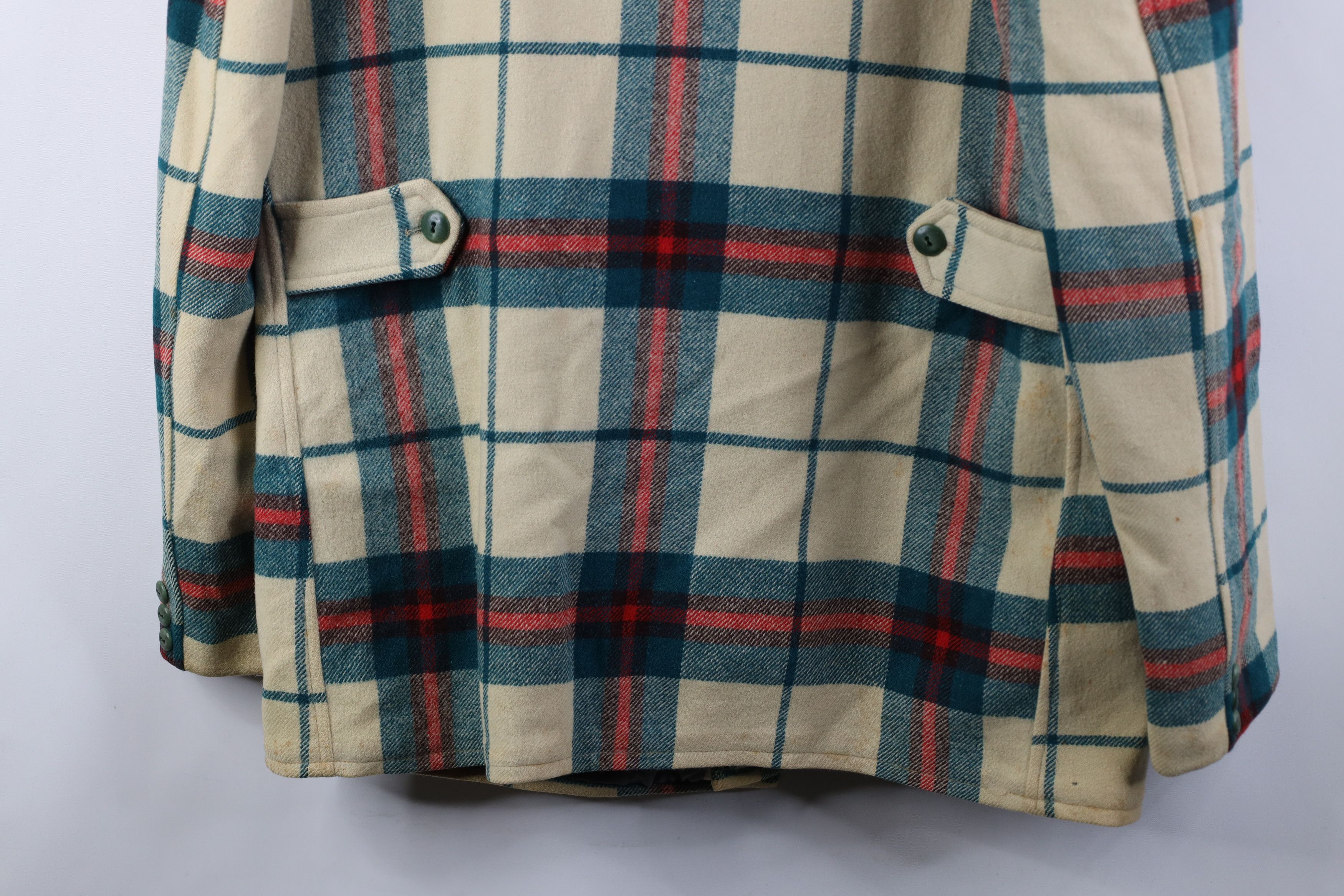 Pendleton Vintage 60s 70s Pendleton Mackinaw Wool Jacket Plaid USA Size US L / EU 52-54 / 3 - 14 Thumbnail